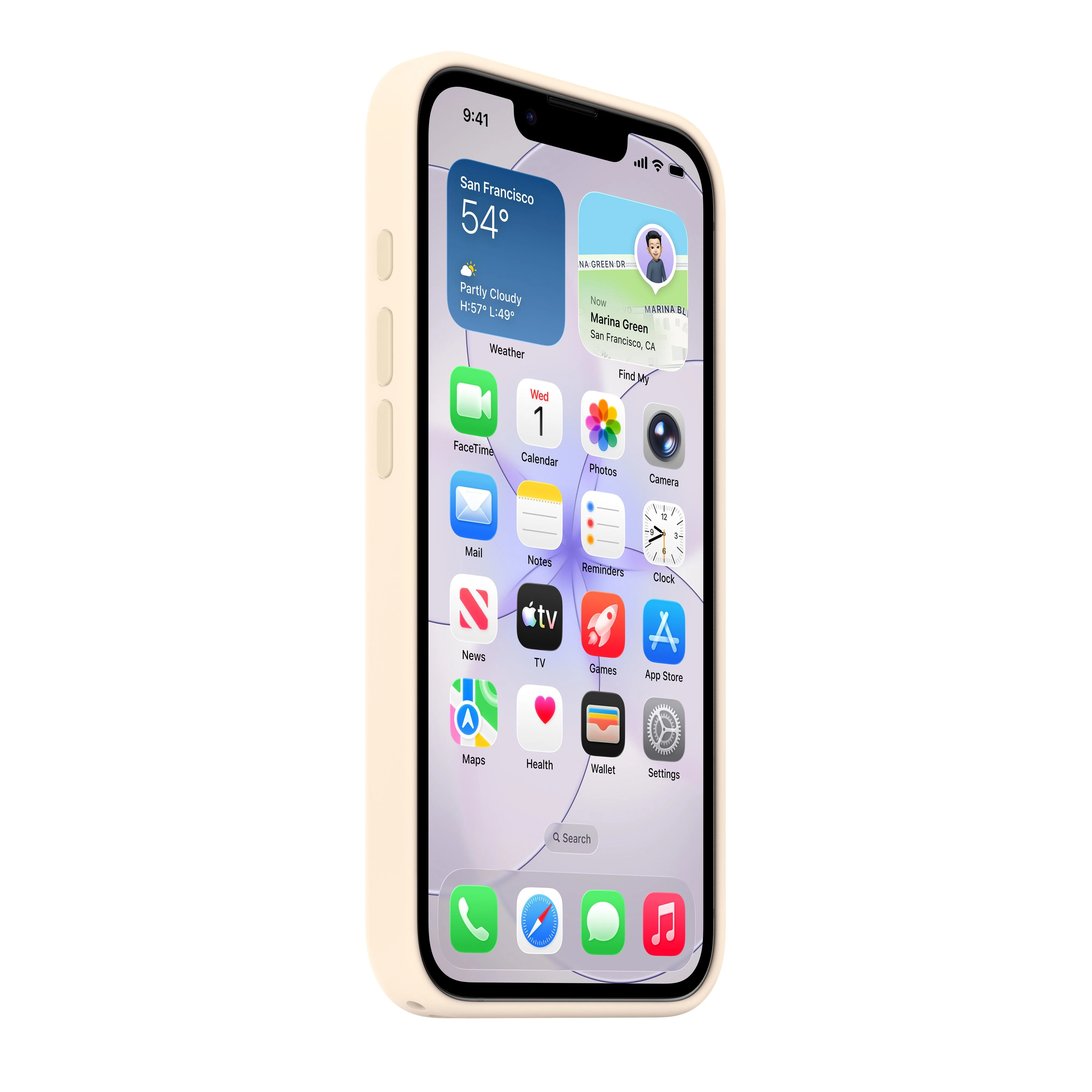 Apple Silikondeksel til iPhone 17e med MagSafe - Vanilje - Image 4
