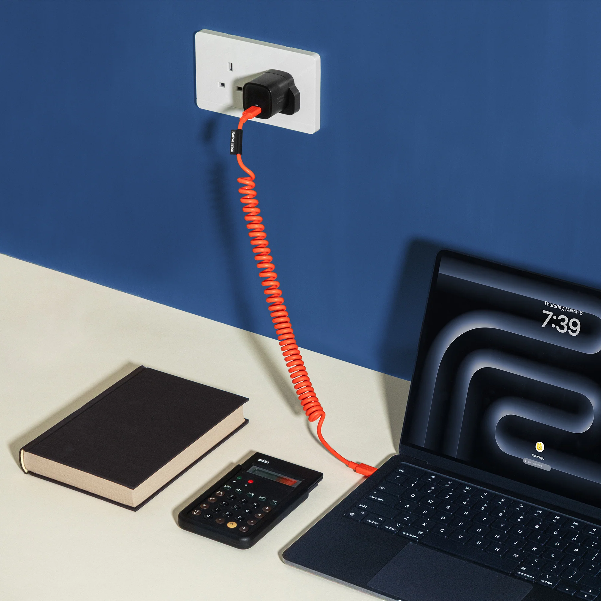 Native Union 1,2m Pop USB-C Ladekabel - Alarm Red - Image 2