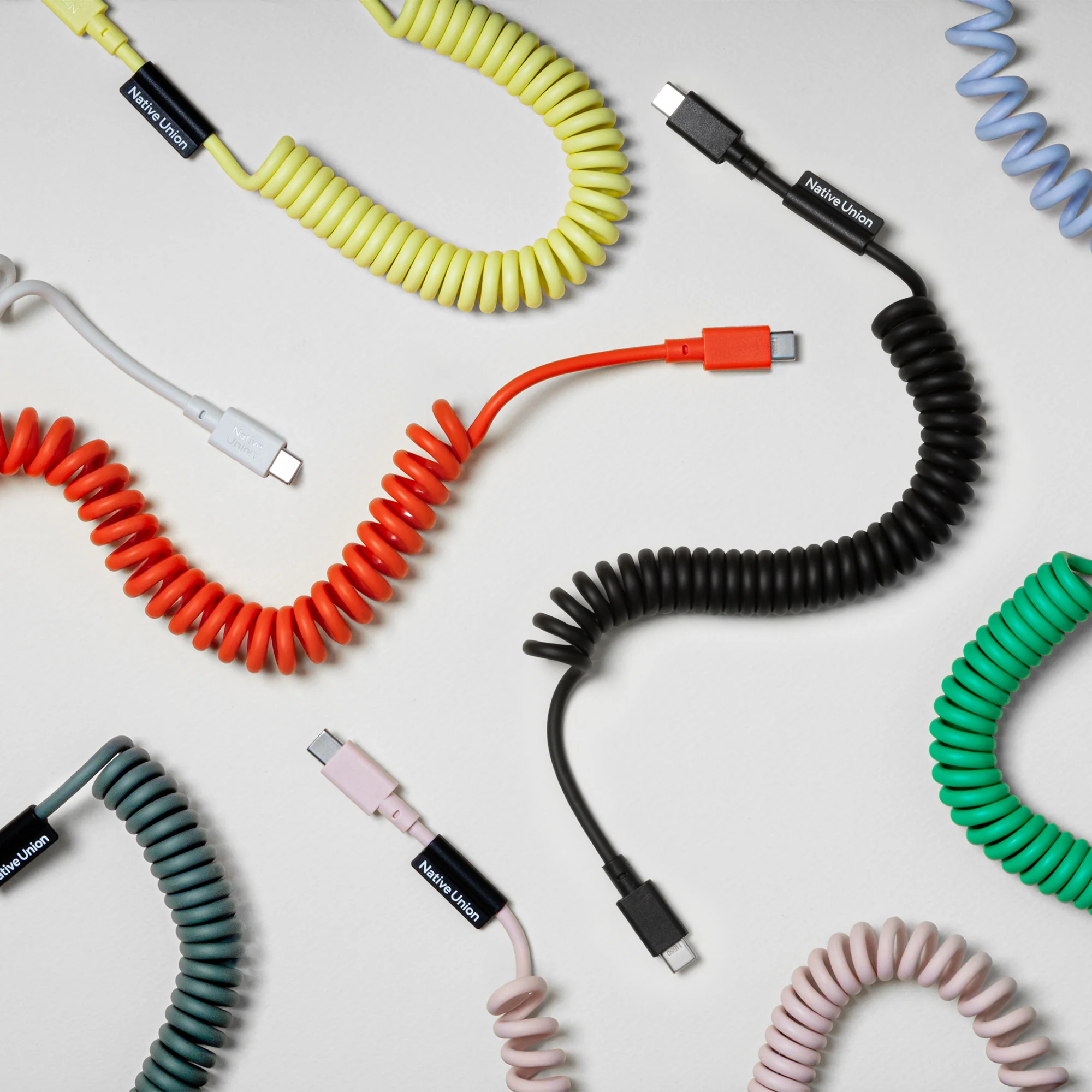 Native Union 1,2m Pop USB-C Ladekabel - Lemon - Image 3