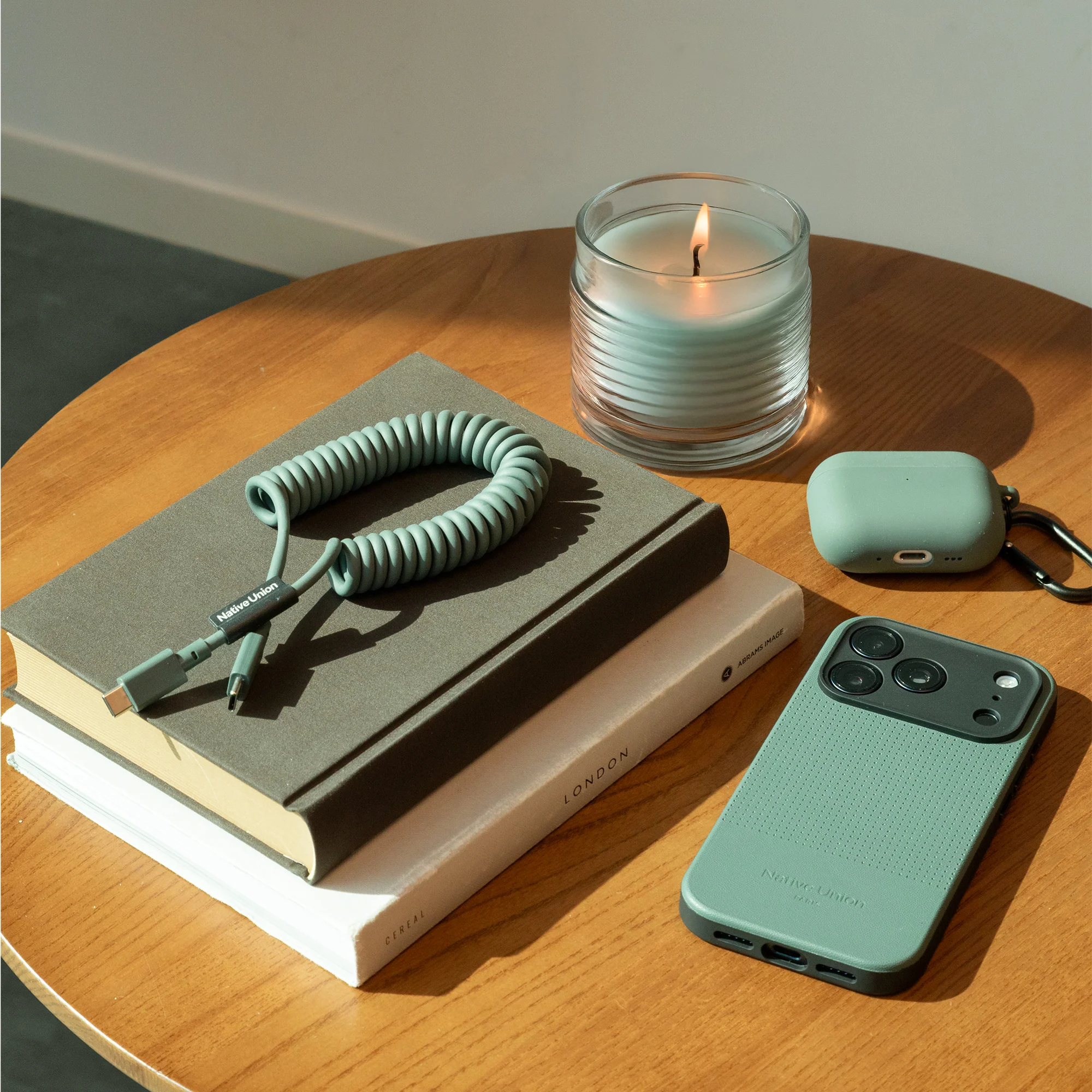Native Union 1,2m Pop USB-C Ladekabel - Slate Green - Image 3