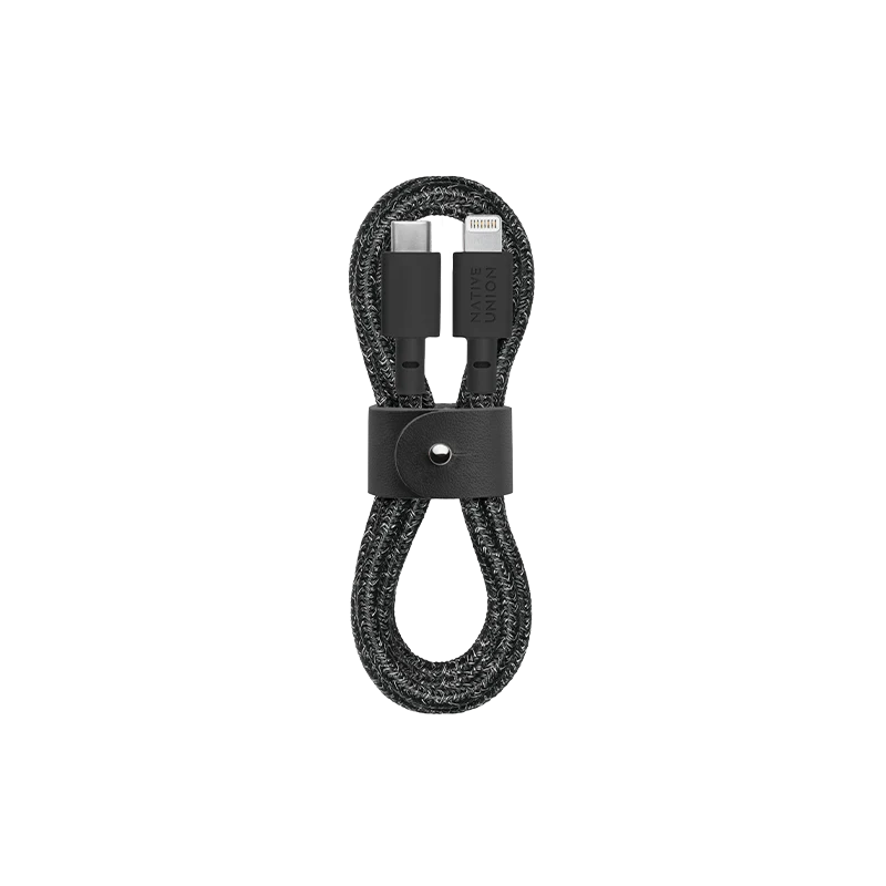 Native Union 1,2m USB-C til Lightning Belt ladekabel  - Cosmos