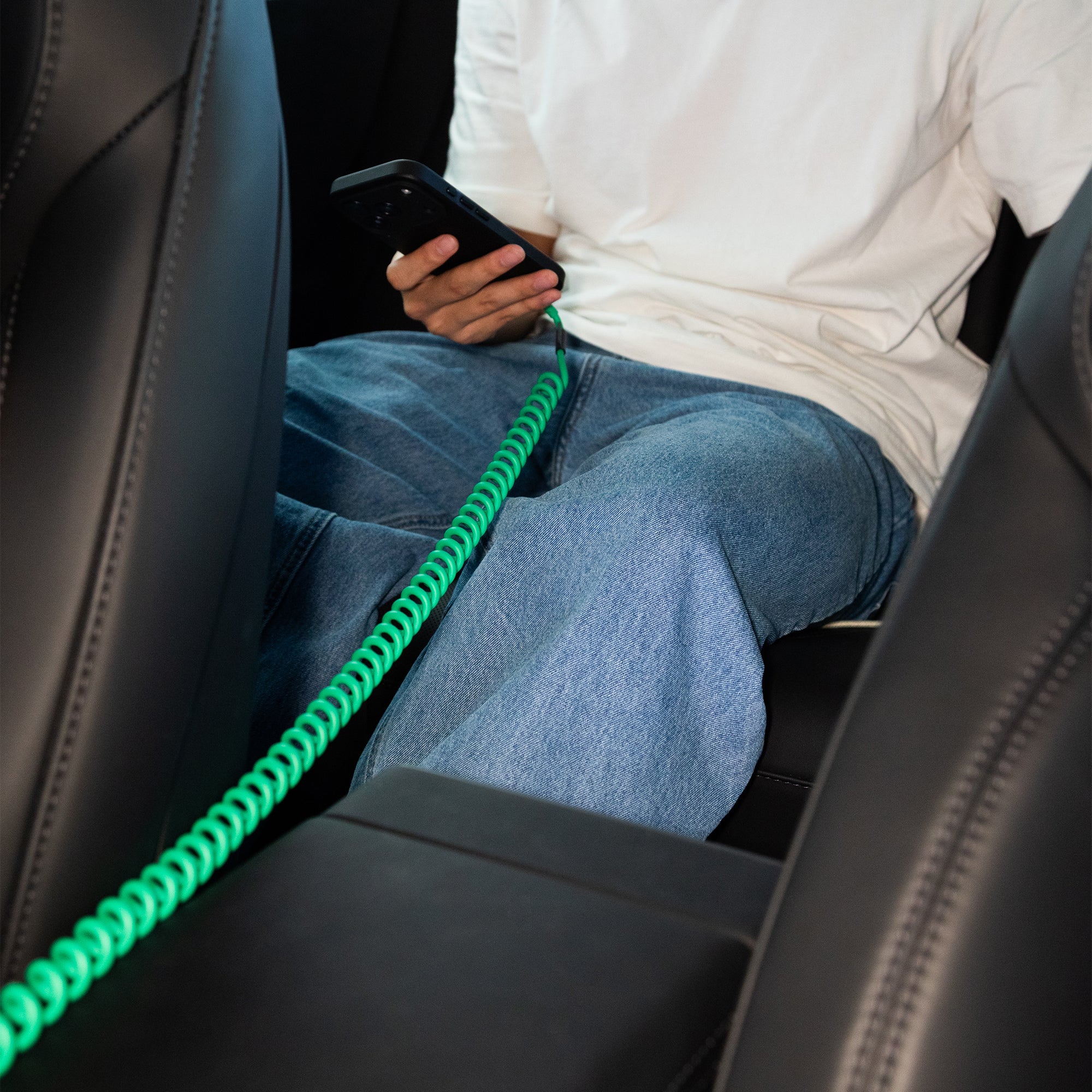 Native Union 2,4m Pop USB-C Ladekabel - Pine - Image 2