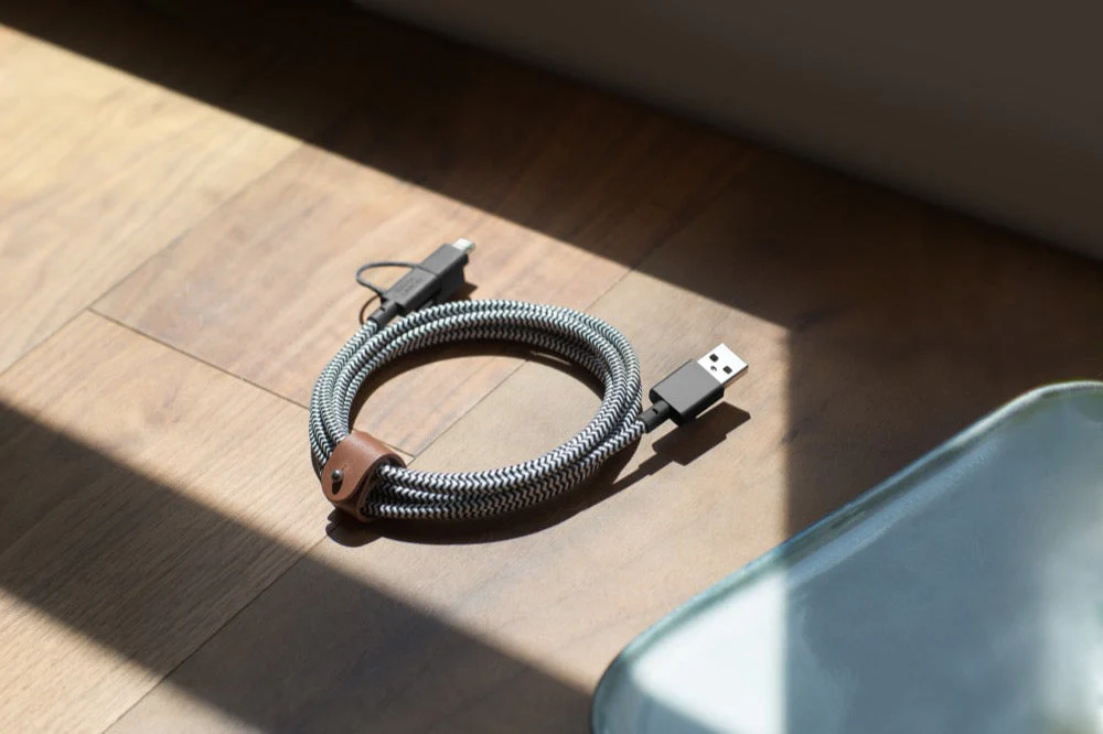 Native Union 2 m Universal Belt kabel - Zebrastripet - Image 3