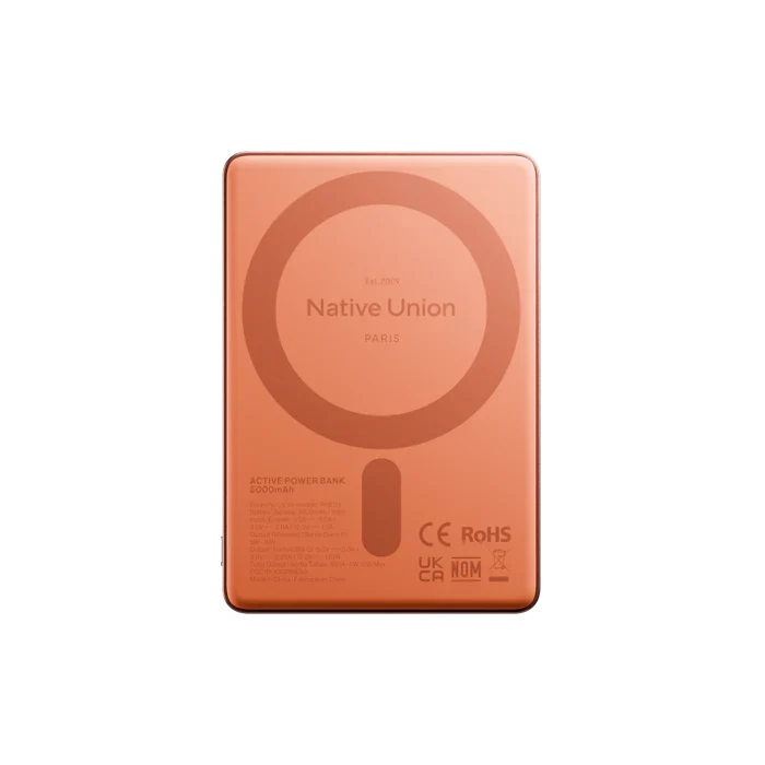 Native Union 5000 mAh Magnetisk Powerbank - Apricot - Image 2