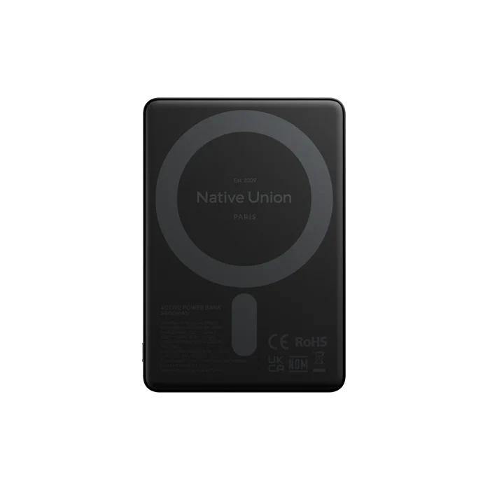 Native Union 5000 mAh Magnetisk Powerbank - Black - Image 2