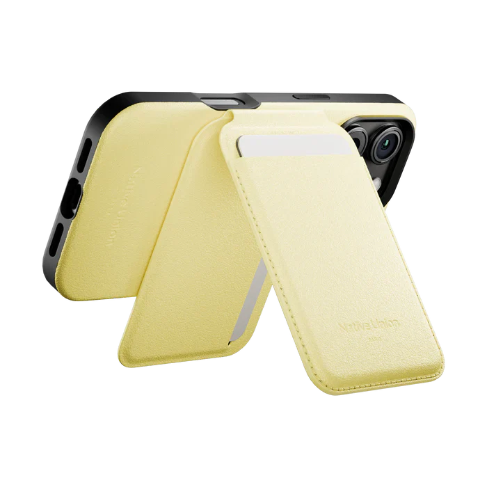 Native Union Magnetisk kortholder med stativ - Lemon - Image 3