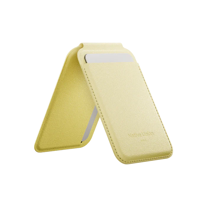 Native Union Magnetisk kortholder med stativ - Lemon - Image 4