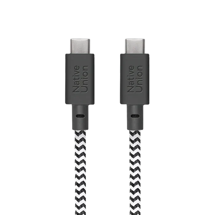 Native Union Belt USB-C til USB-C 3m Ladekabel 100W - Zebra - Image 3