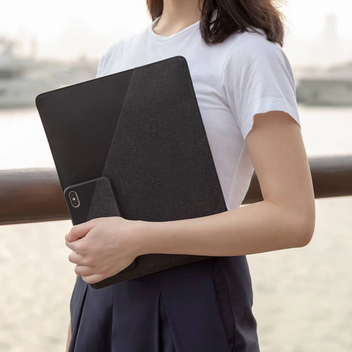 Native Union Stow Slim mappe for iPad Pro 11" - Skifergrå - Image 4