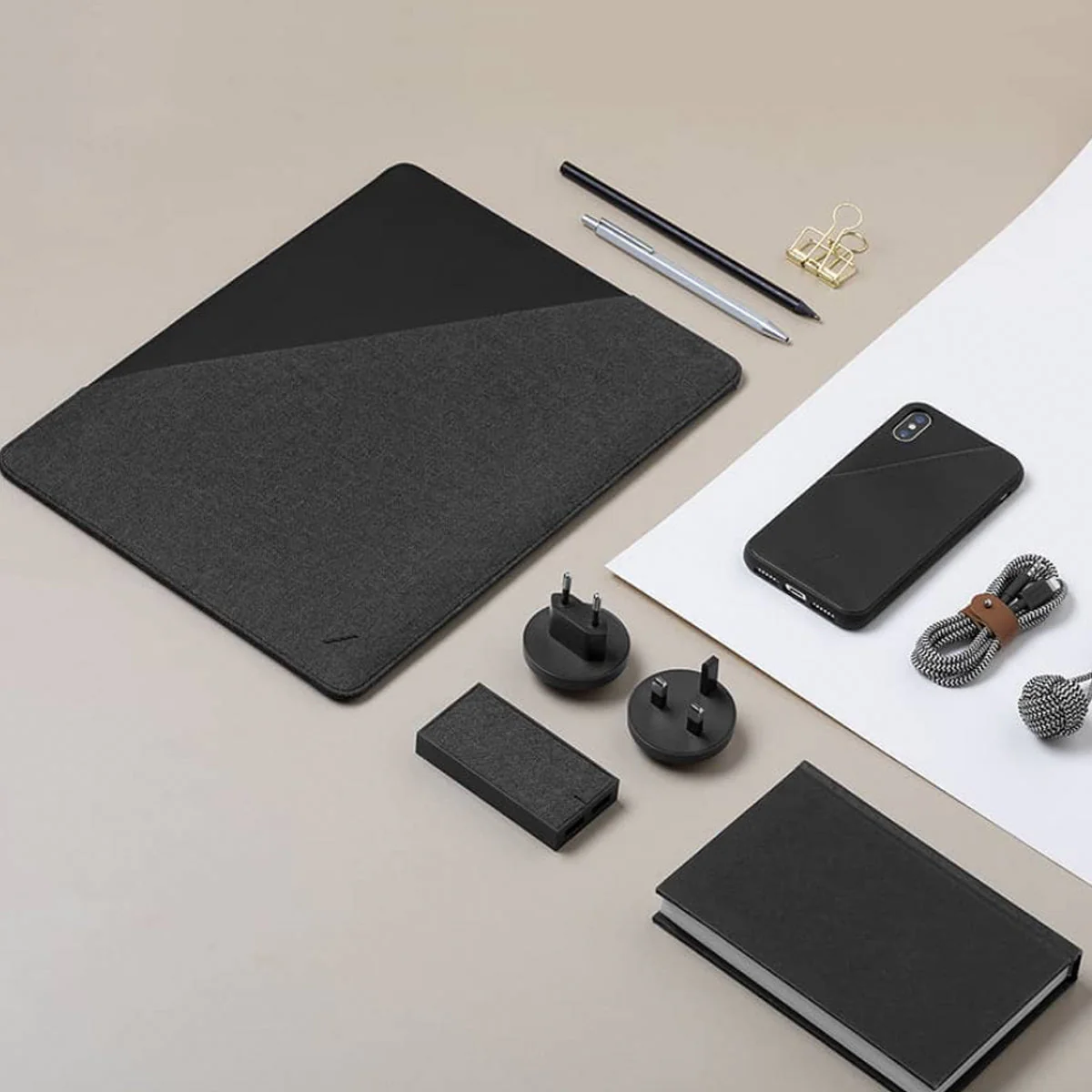 Native Union Stow Slim mappe for iPad Pro 11" - Skifergrå - Image 5