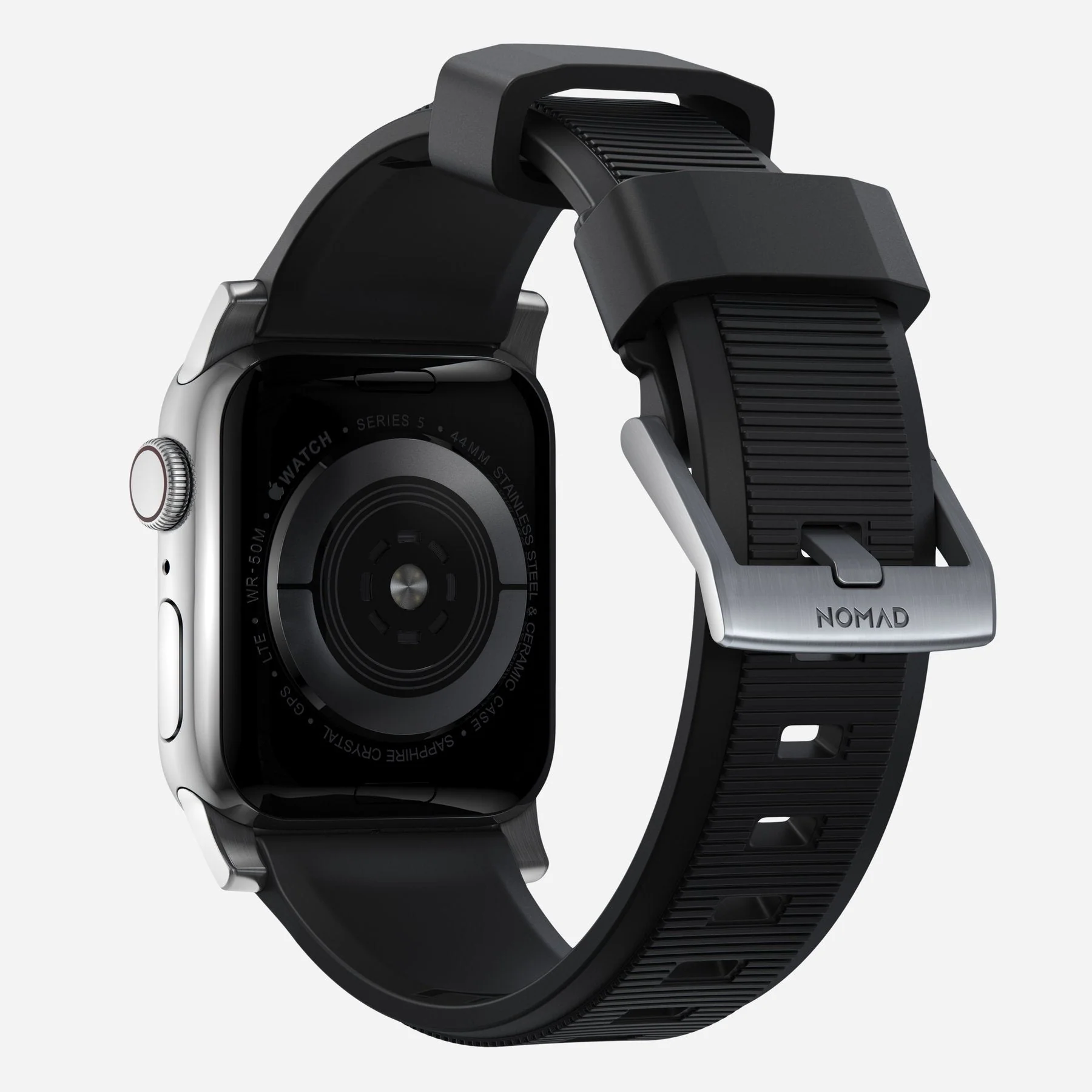 Nomad 42/41 mm Rugged Strap reim - Sølv - Image 3