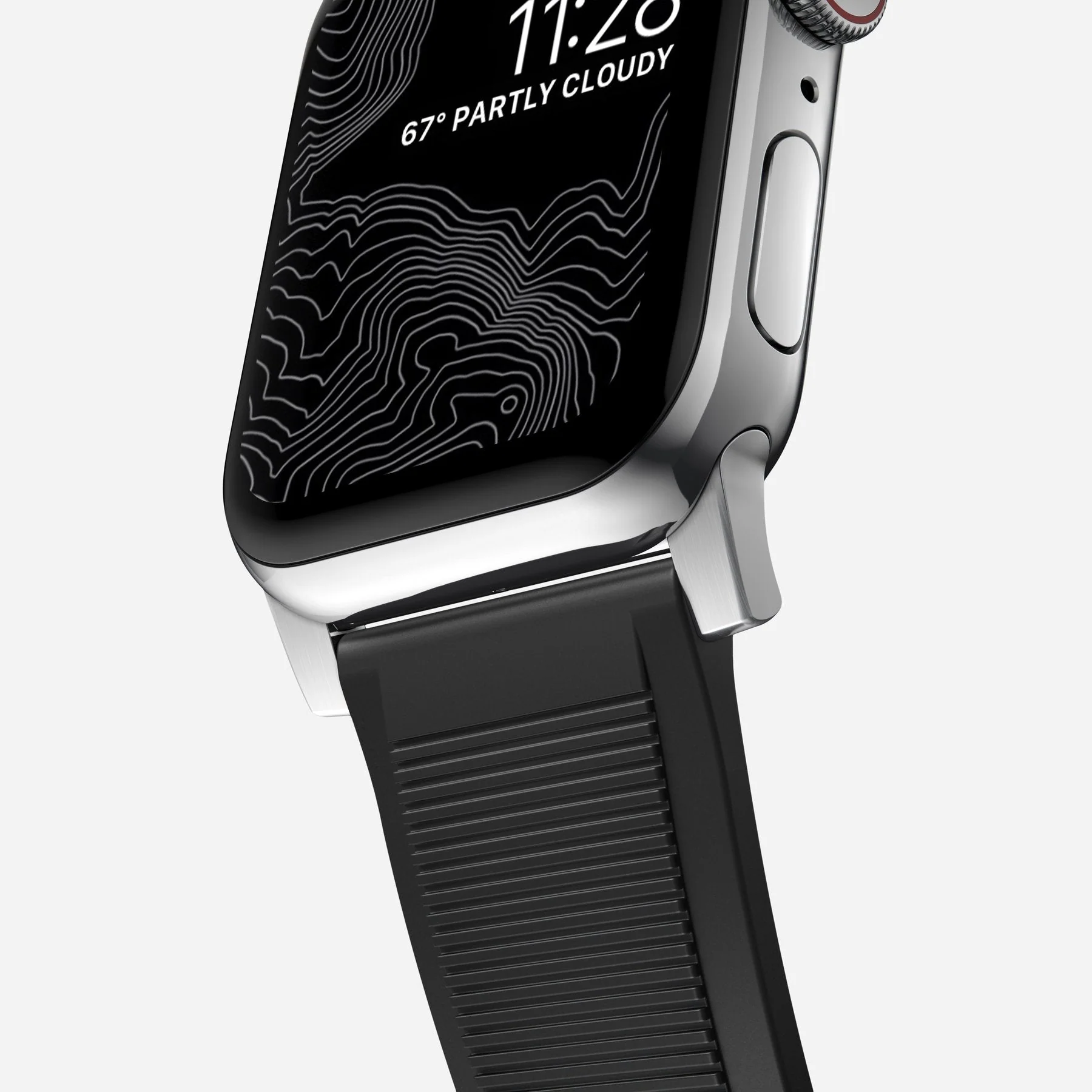 Nomad 42/41 mm Rugged Strap reim - Sølv - Image 5