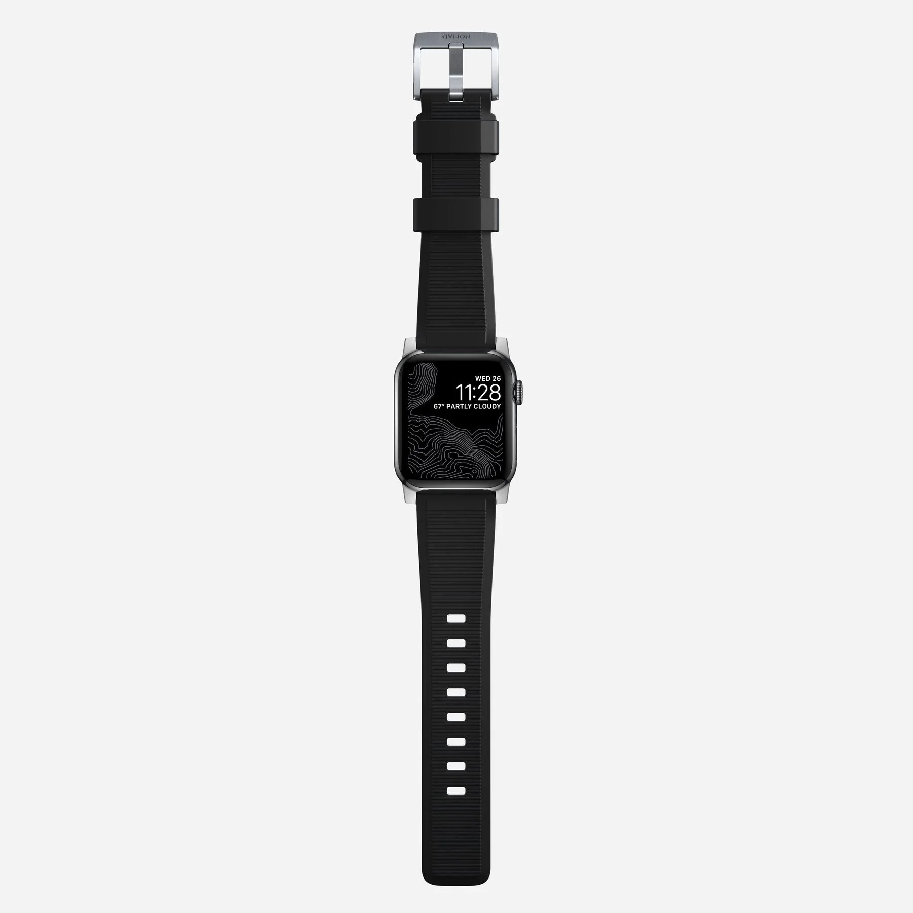 Nomad 42/41 mm Rugged Strap reim - Sølv - Image 7