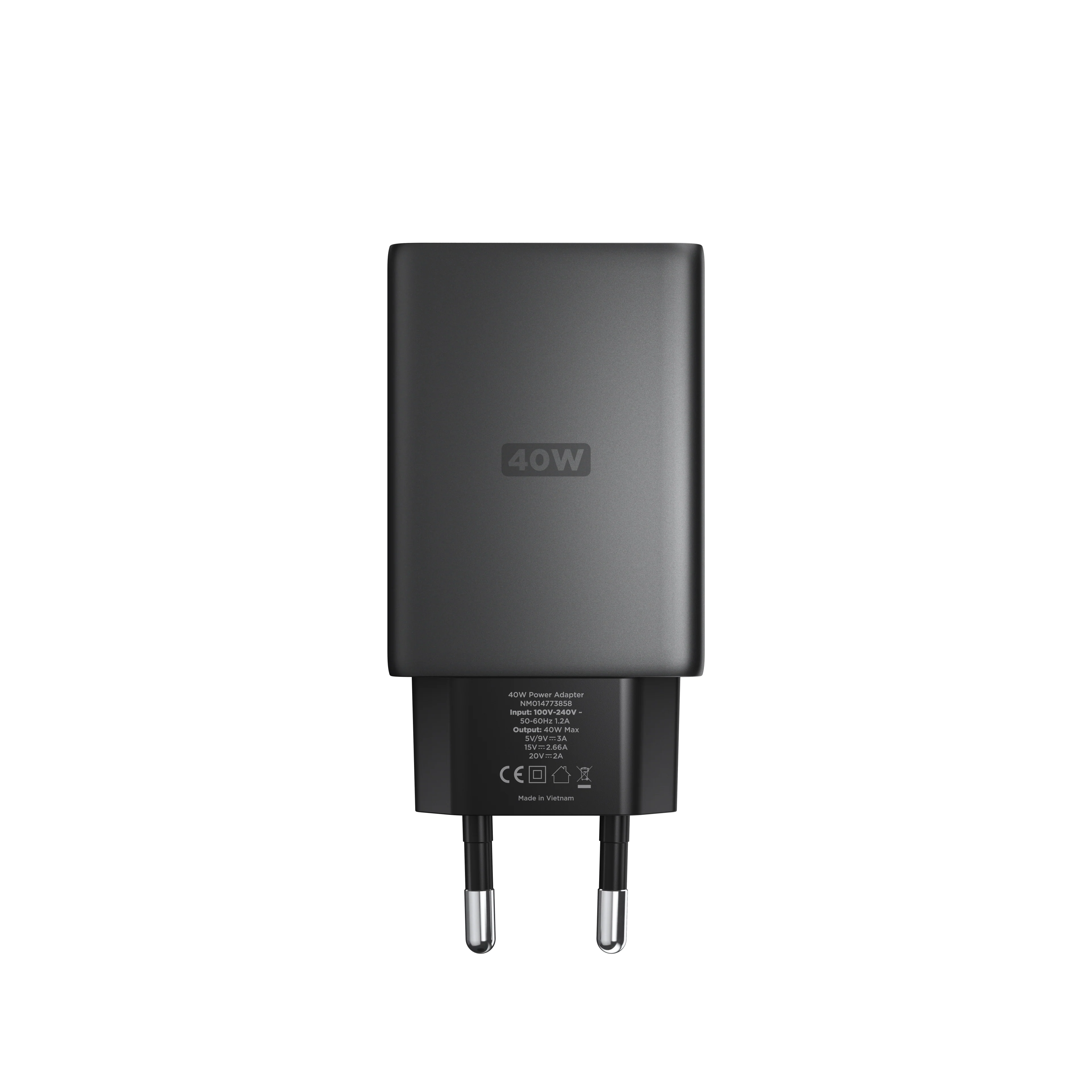 Nomad 40W USB-C GaN Vegglader - Svart - Image 2