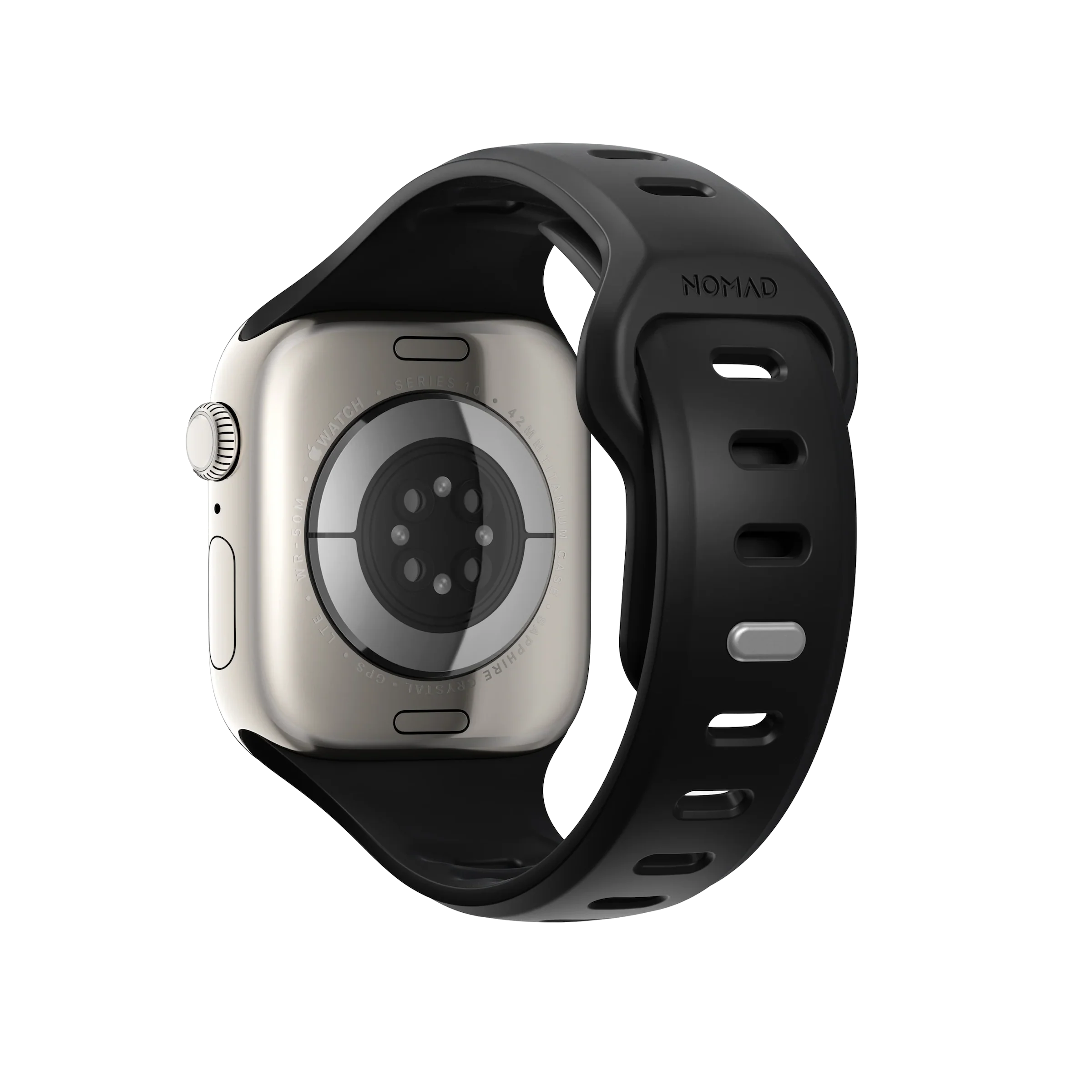 Nomad 42mm Tempo Silikonreim - Svart - Image 2