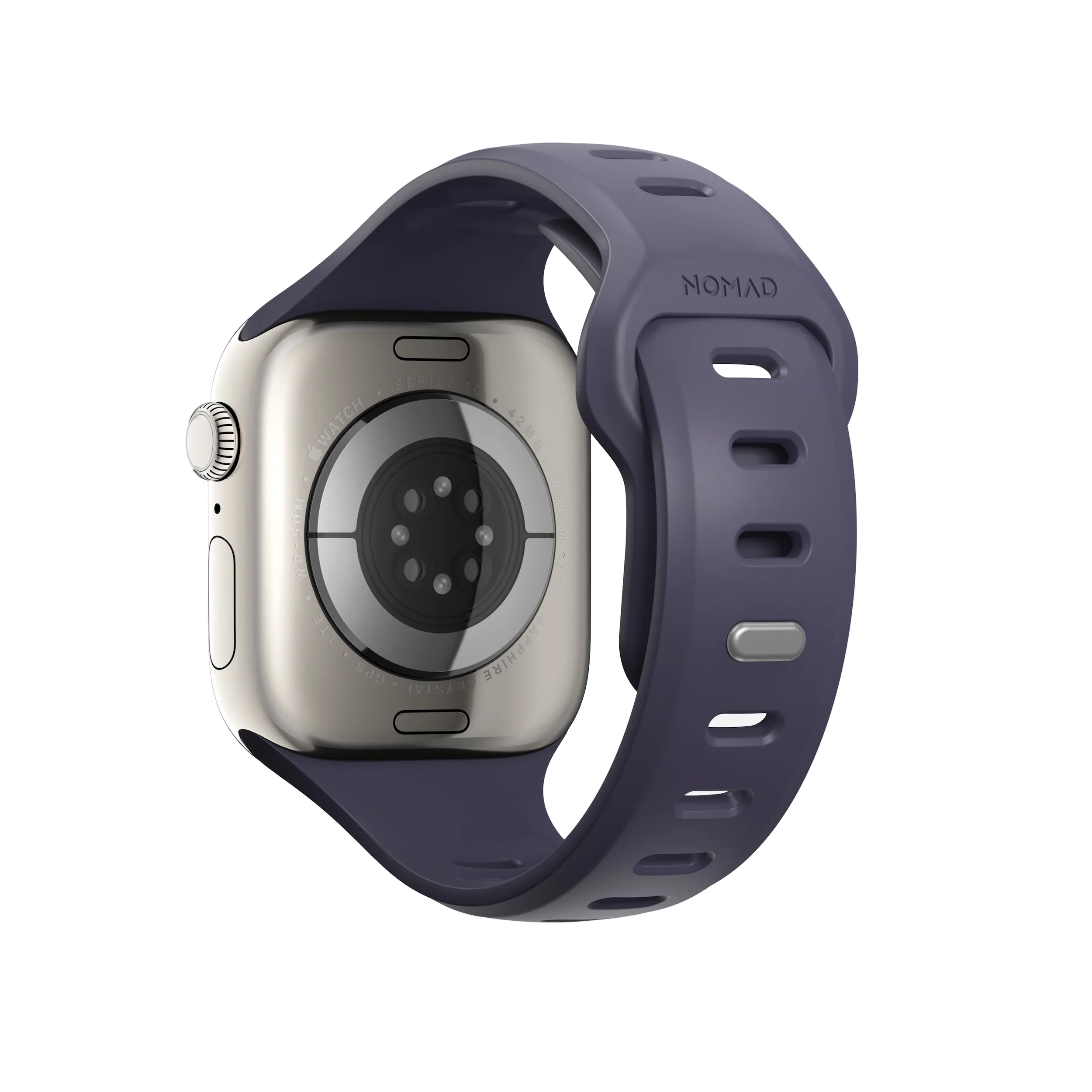Nomad 42mm Tempo Silikonreim - Lilla - Image 2