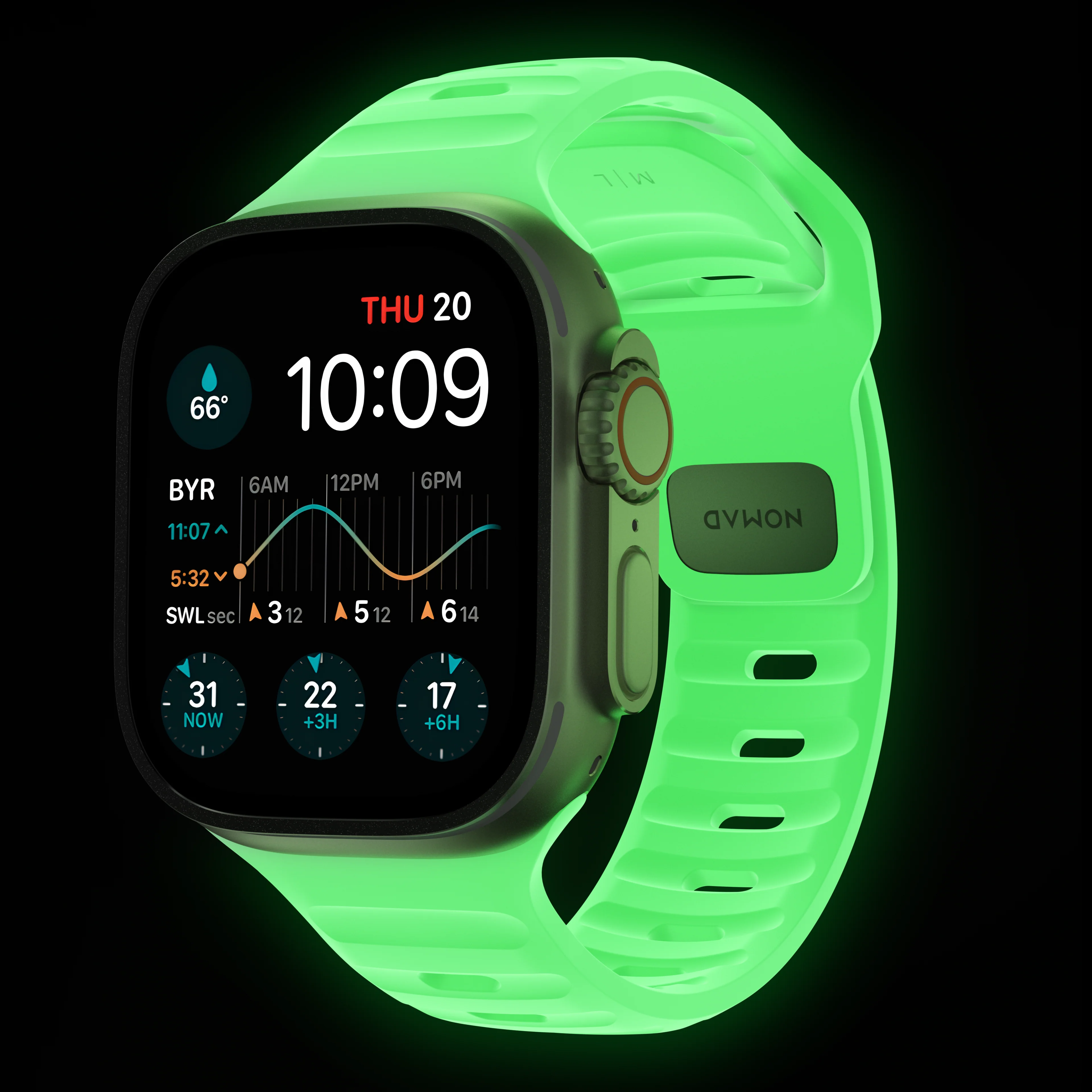 Nomad 49/46 mm Sport Band reim - Limited Edition Glow - Image 2