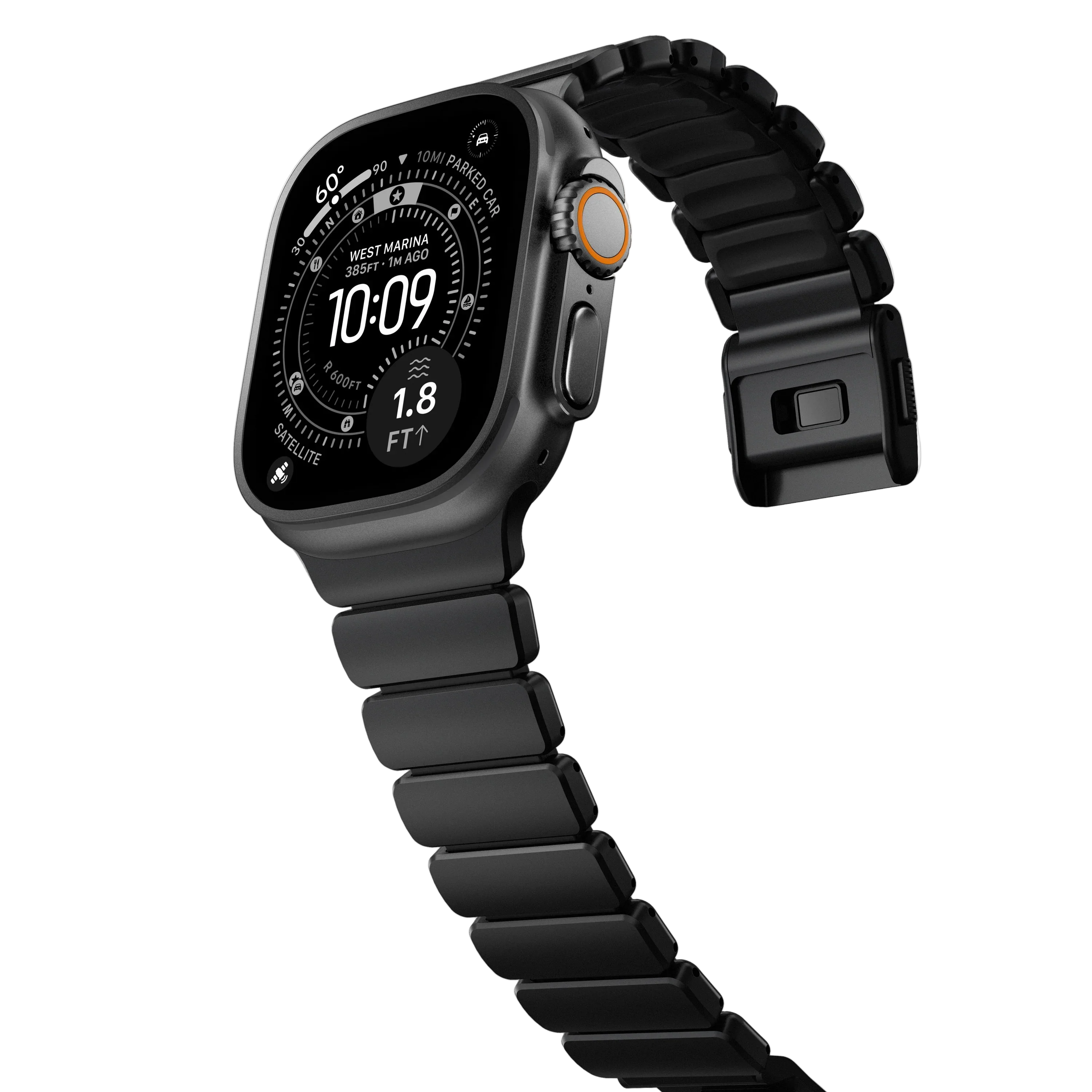 Nomad 49/46 mm Stratos Band Reim - Black Titanium/Black - Image 3