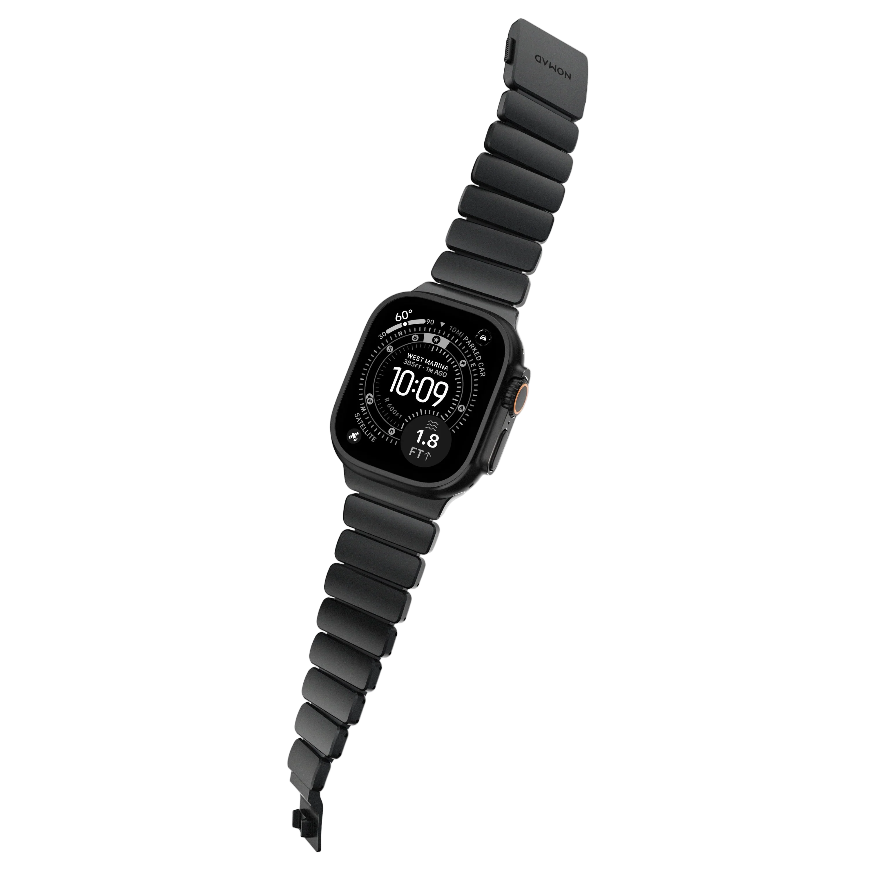 Nomad 49/46 mm Stratos Band Reim - Black Titanium/Black - Image 4