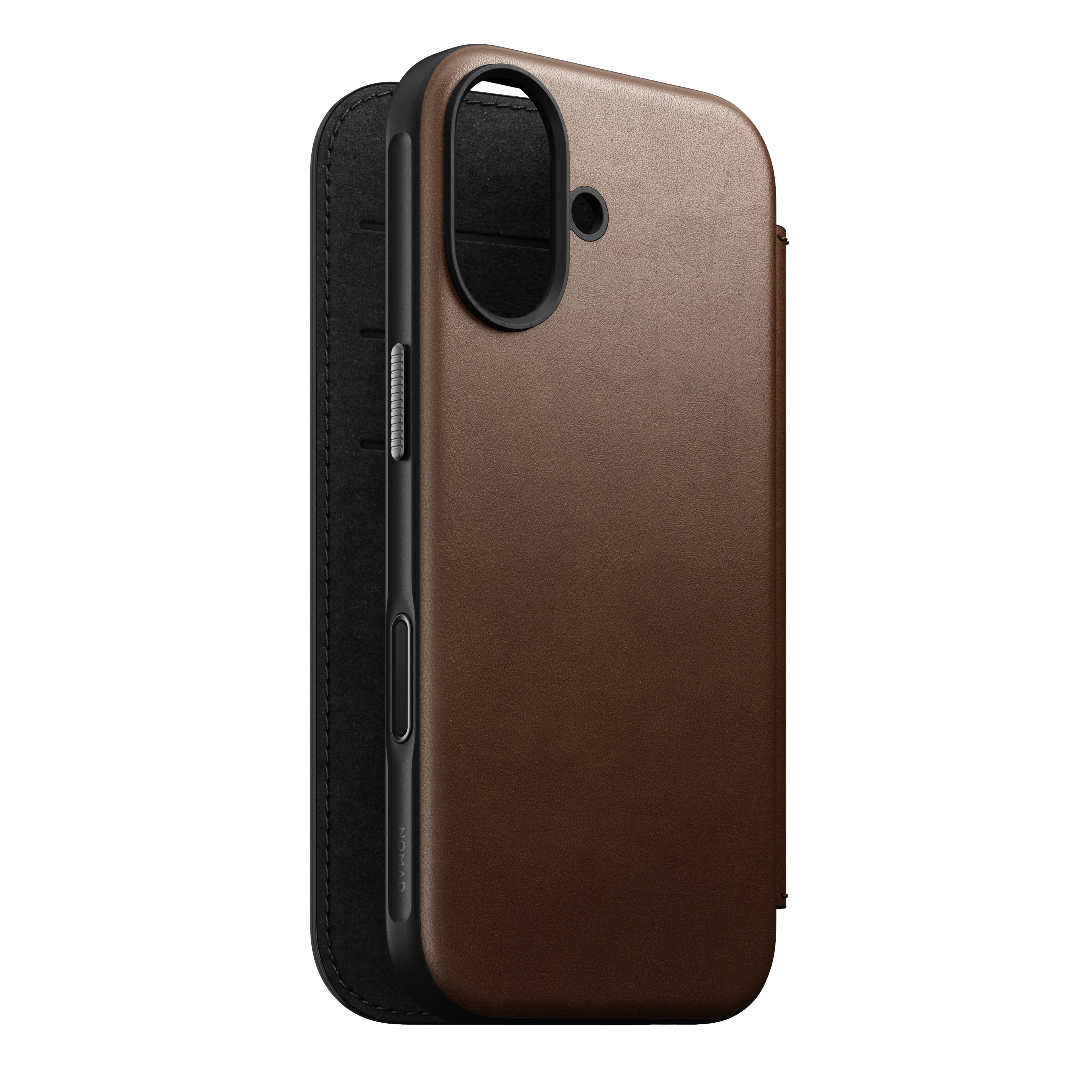 Nomad Lommebokdeksel i skinn med MagSafe til iPhone 17 - Brun - Image 5