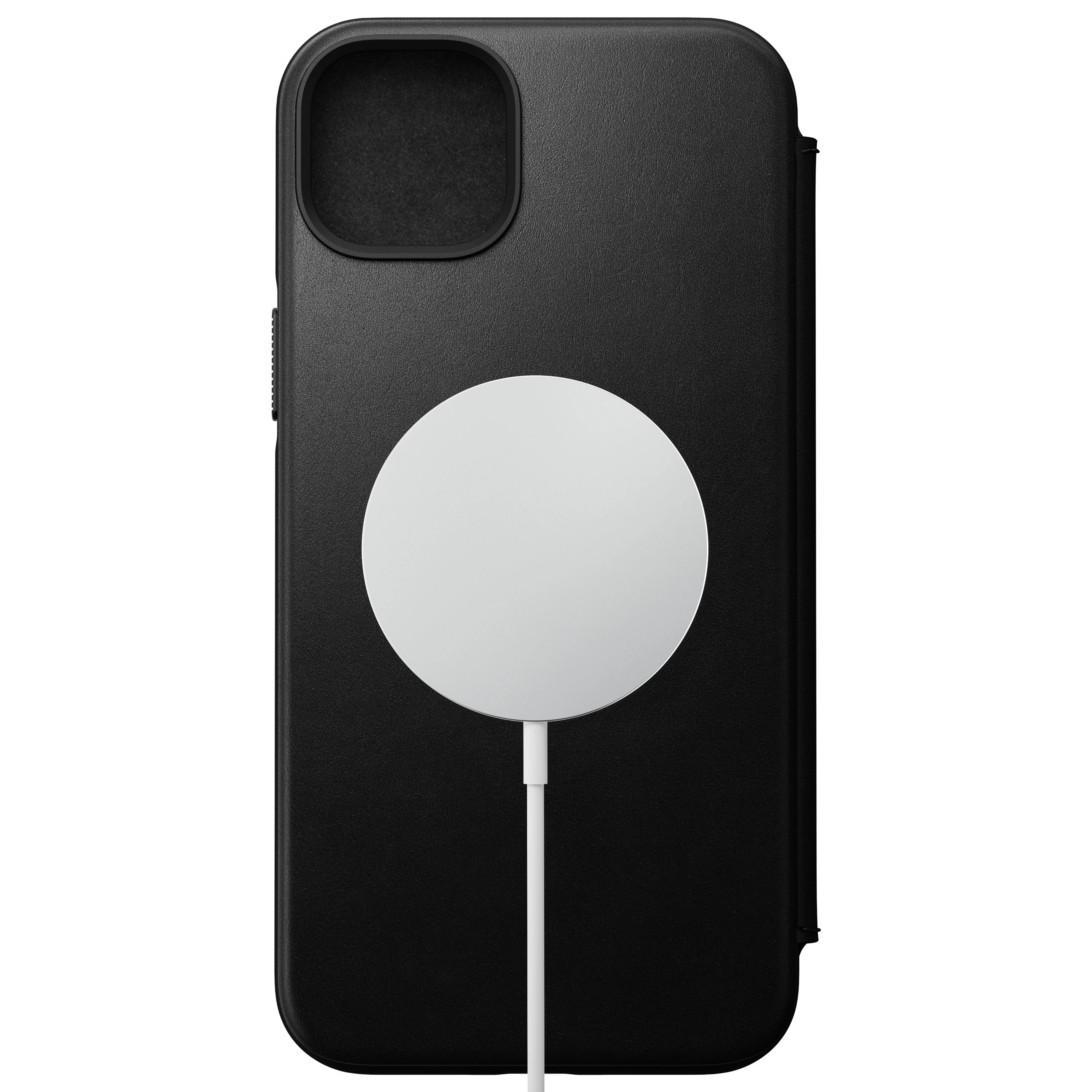 Nomad Lommebokdeksel i skinn med MagSafe til iPhone 14 Plus - Svart - Image 4