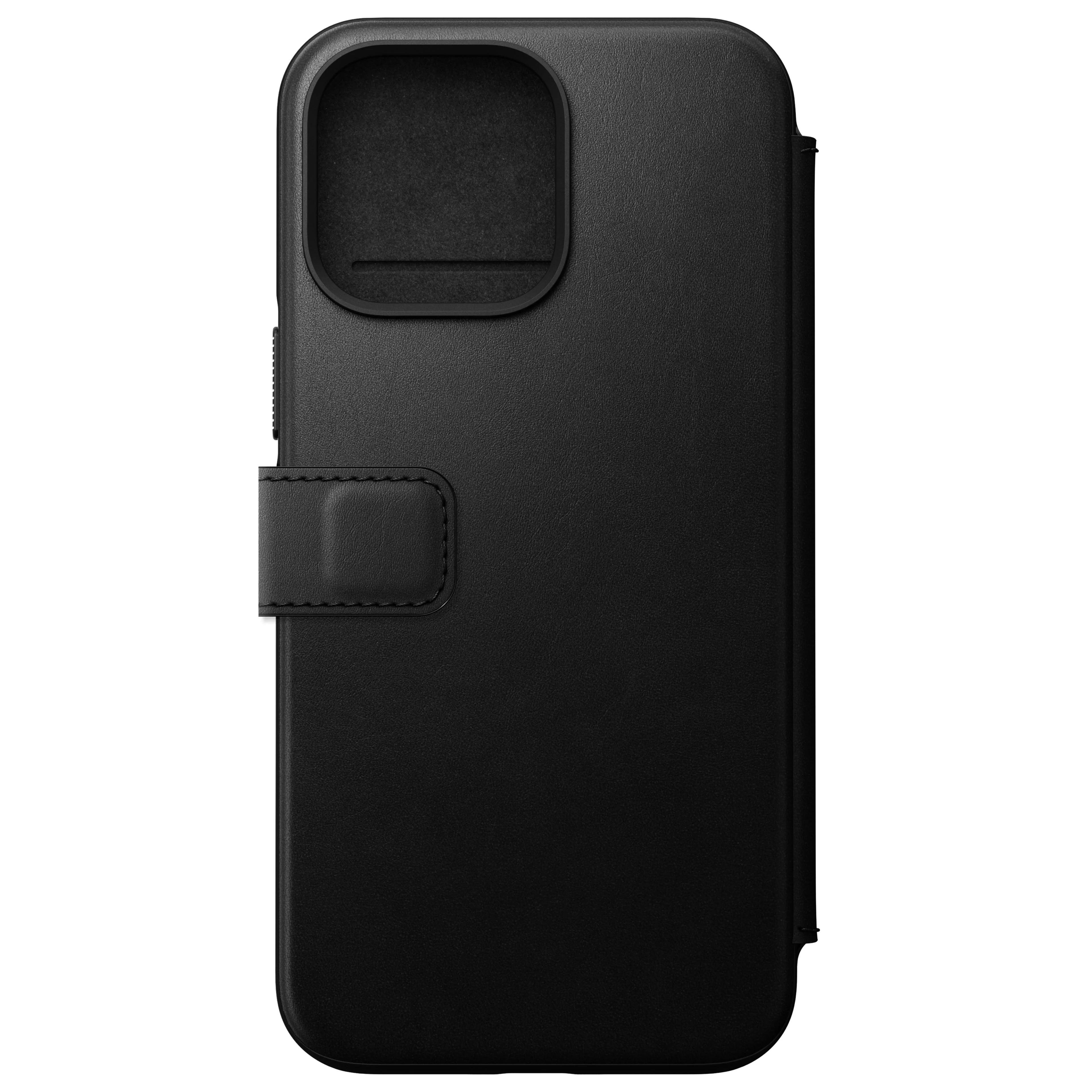 Nomad Lommebokdeksel i skinn med MagSafe til iPhone 14 Pro Max - Svart - Image 3