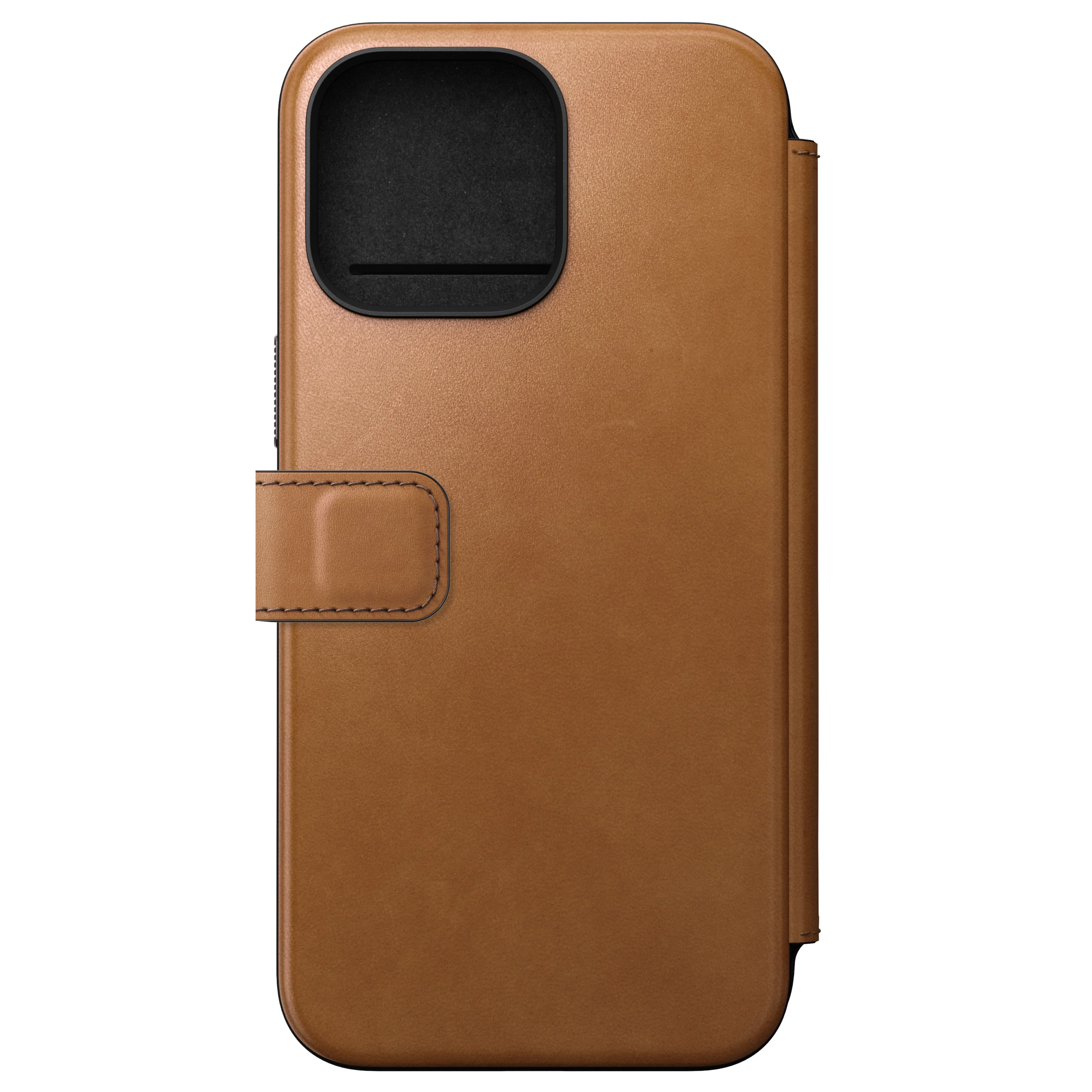 Nomad Lommebokdeksel i skinn med MagSafe til iPhone 15 Pro Max - Tan - Image 3