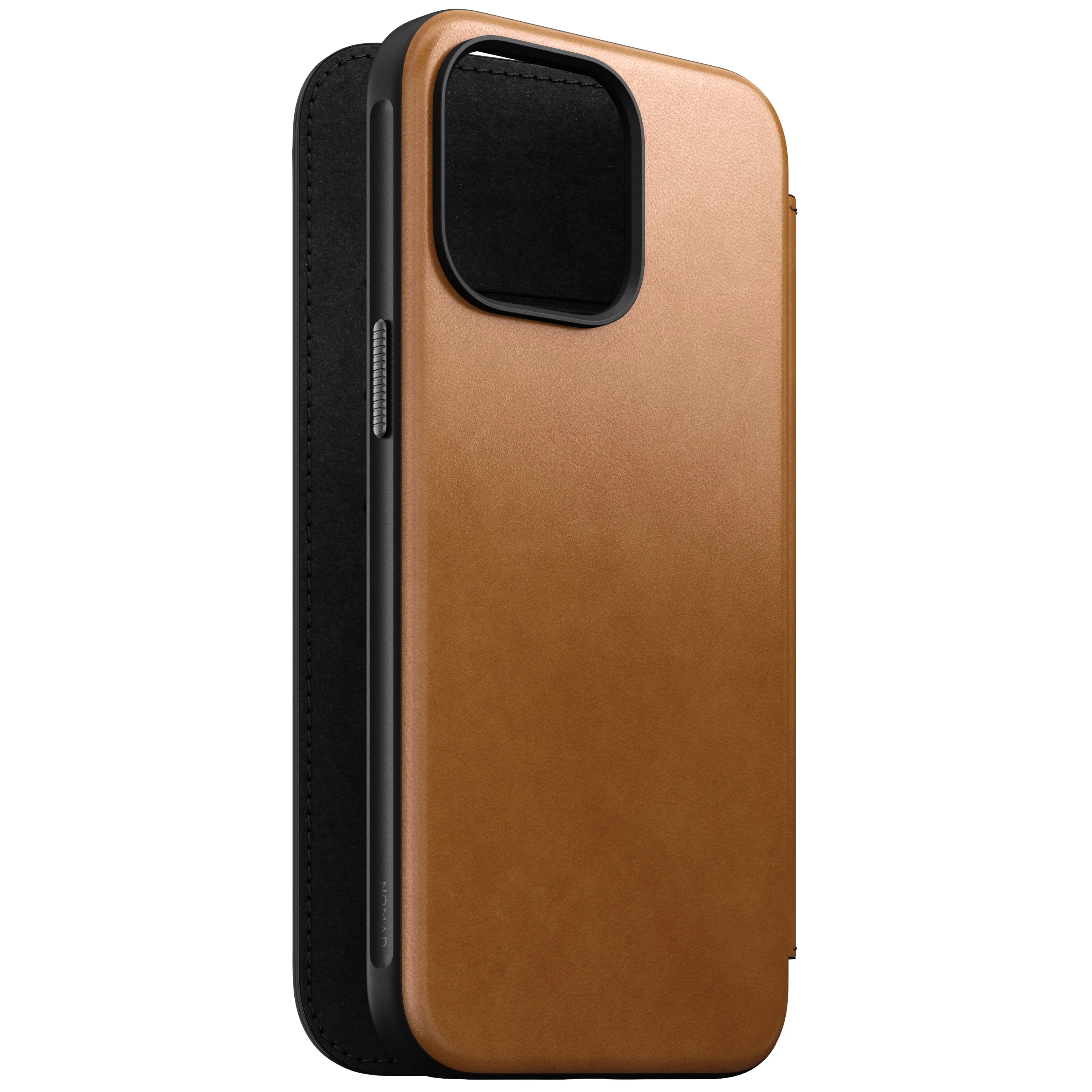 Nomad Lommebokdeksel i skinn med MagSafe til iPhone 15 Pro Max - Tan - Image 5