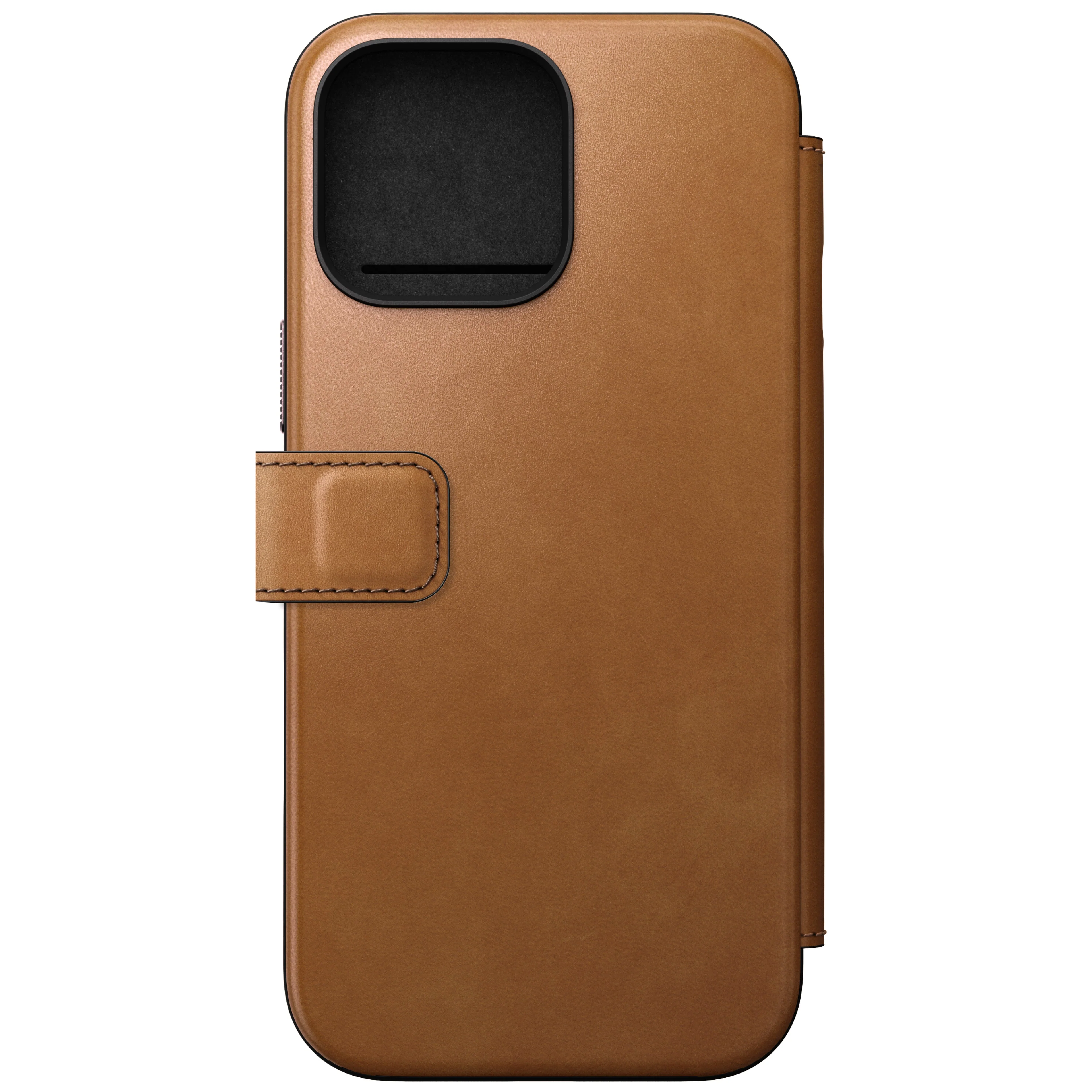 Nomad Lommebokdeksel i skinn med MagSafe til iPhone 16 Pro Max - Tan - Image 2