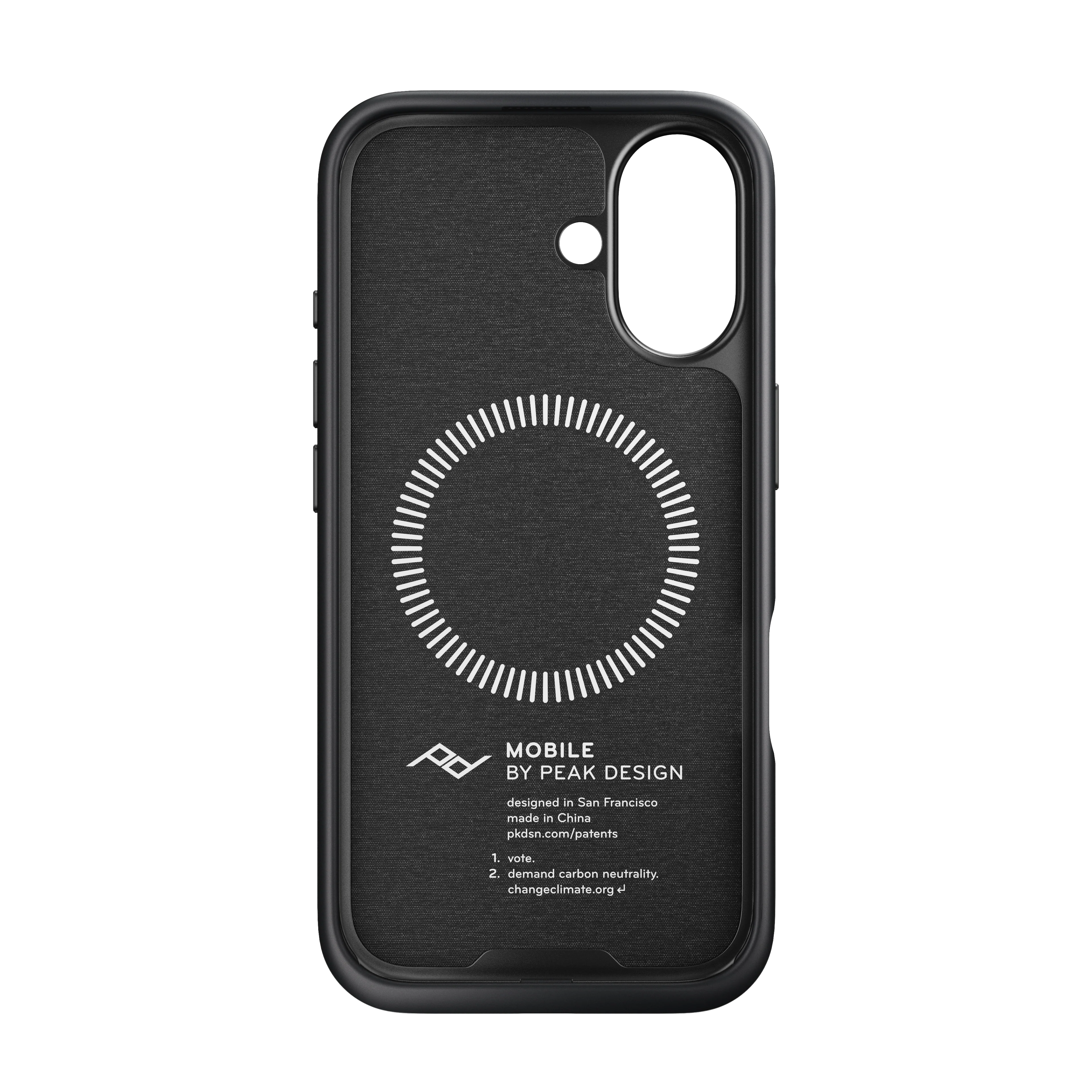Peak Design Mobile Everyday Fabric MagSafe Deksel til iPhone 16 - Charcoal - Image 2