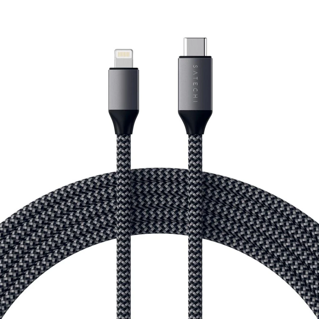 Satechi 1,8 meters USB-C til Lightning-kabel - Svart - Image 3