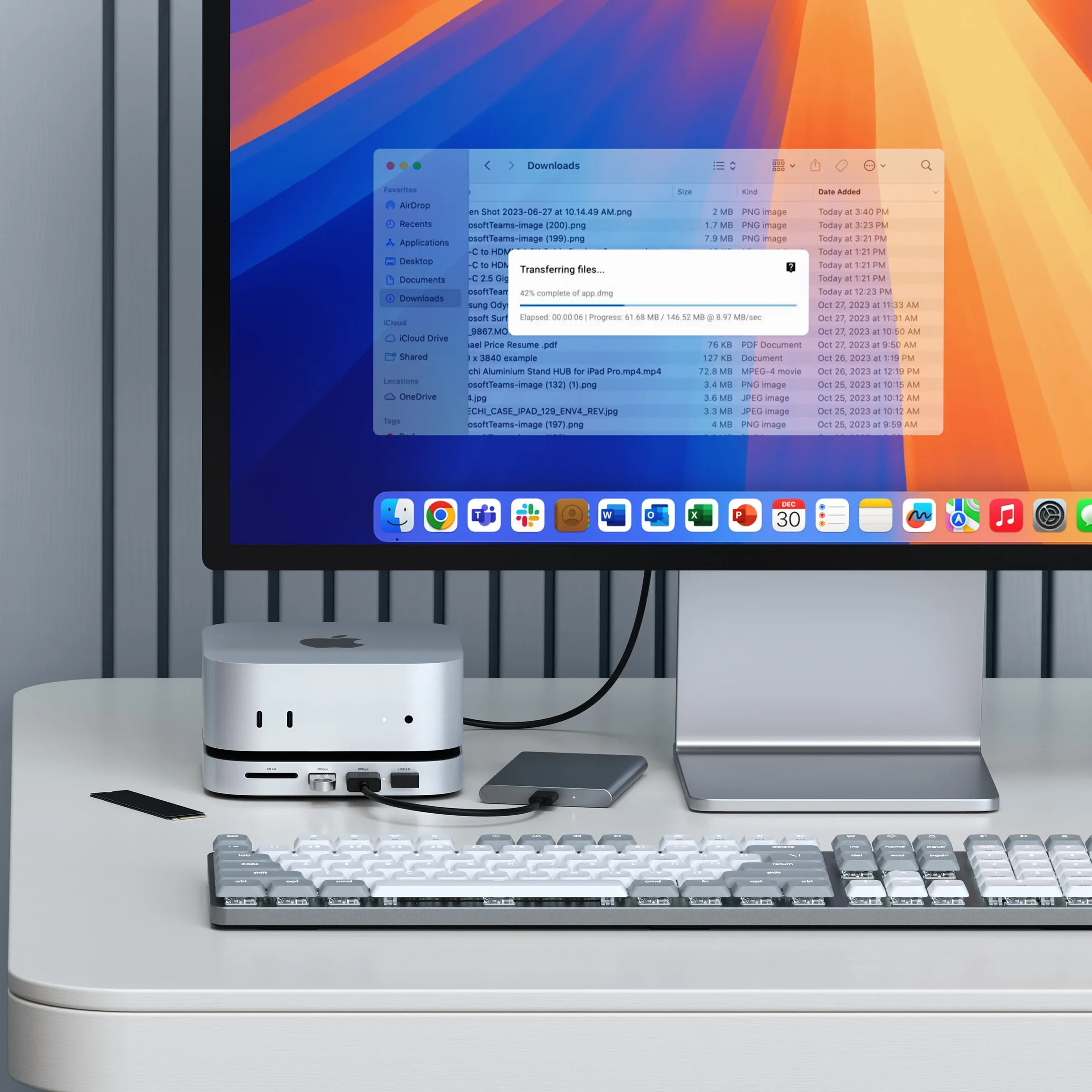 Satechi Mac mini M4 Stand Hub med SSD-kabinett - Image 5