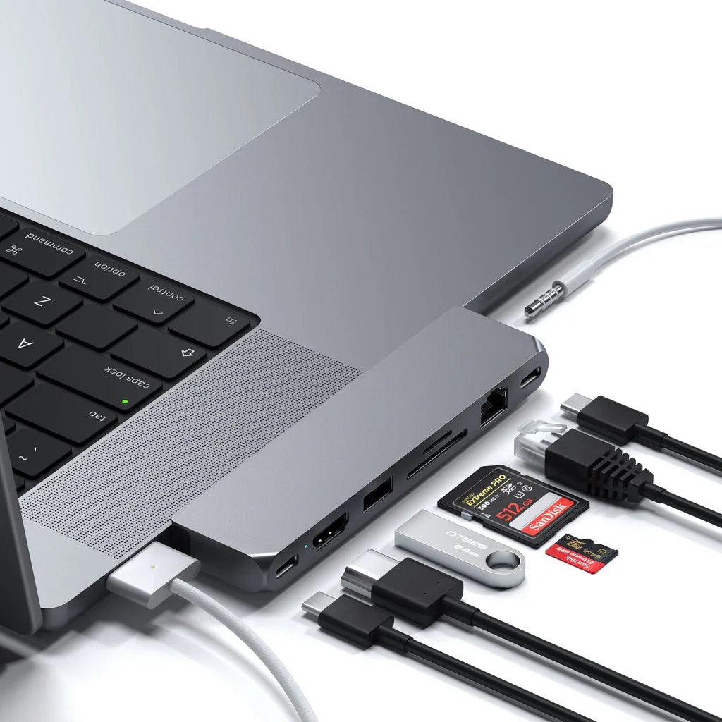 Satechi Pro Hub Max Multiport Adapter - Stellargrå - Image 4