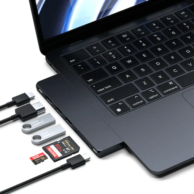Satechi Pro Hub Slim Multiadapter - Midnatt - Image 3