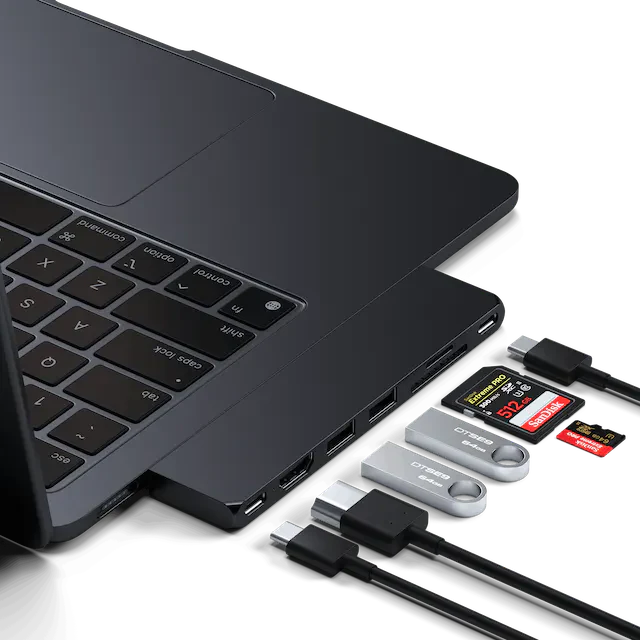Satechi Pro Hub Slim Multiadapter - Midnatt - Image 4