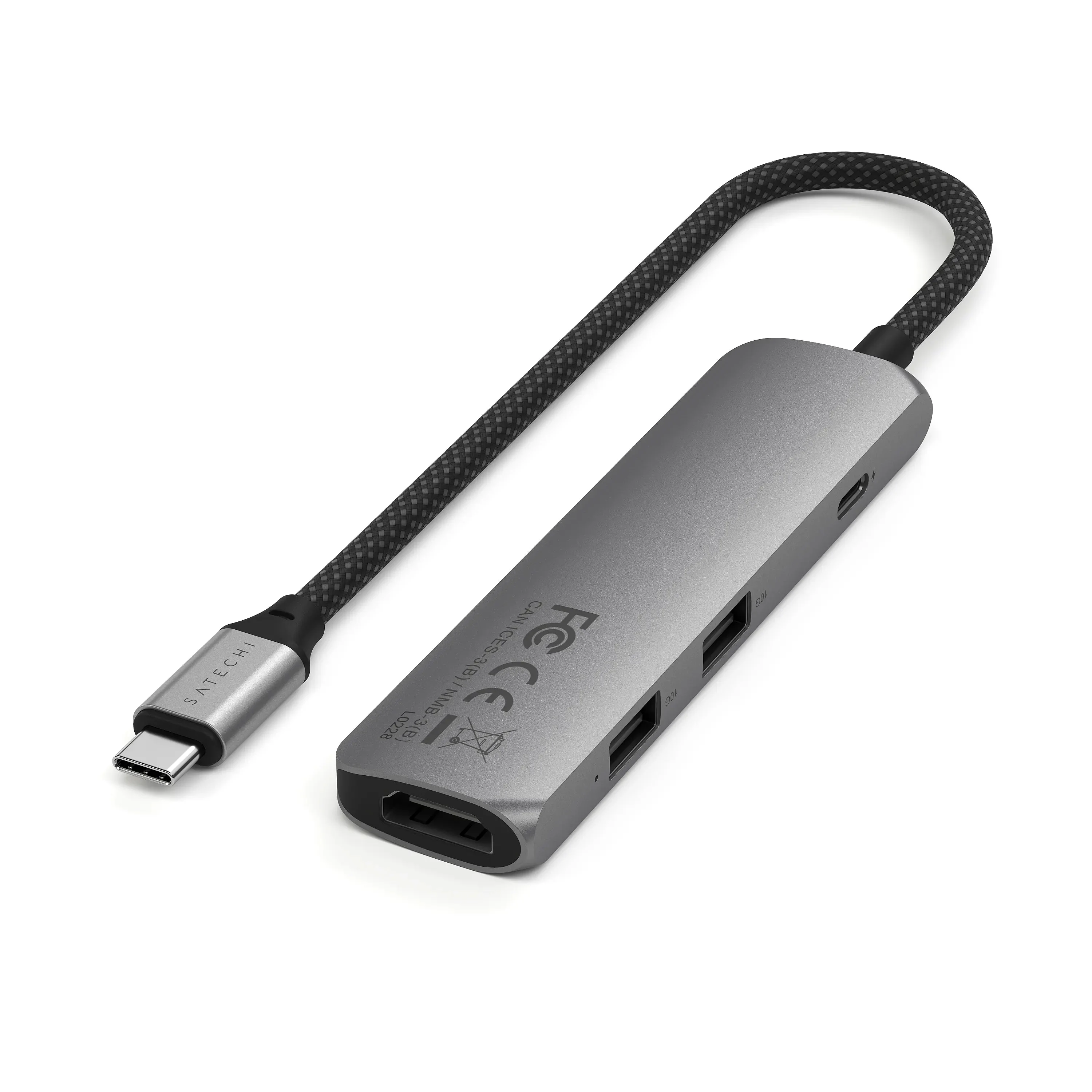 Satechi Slim 4 Multiport Adapter - Stellargrå - Image 3