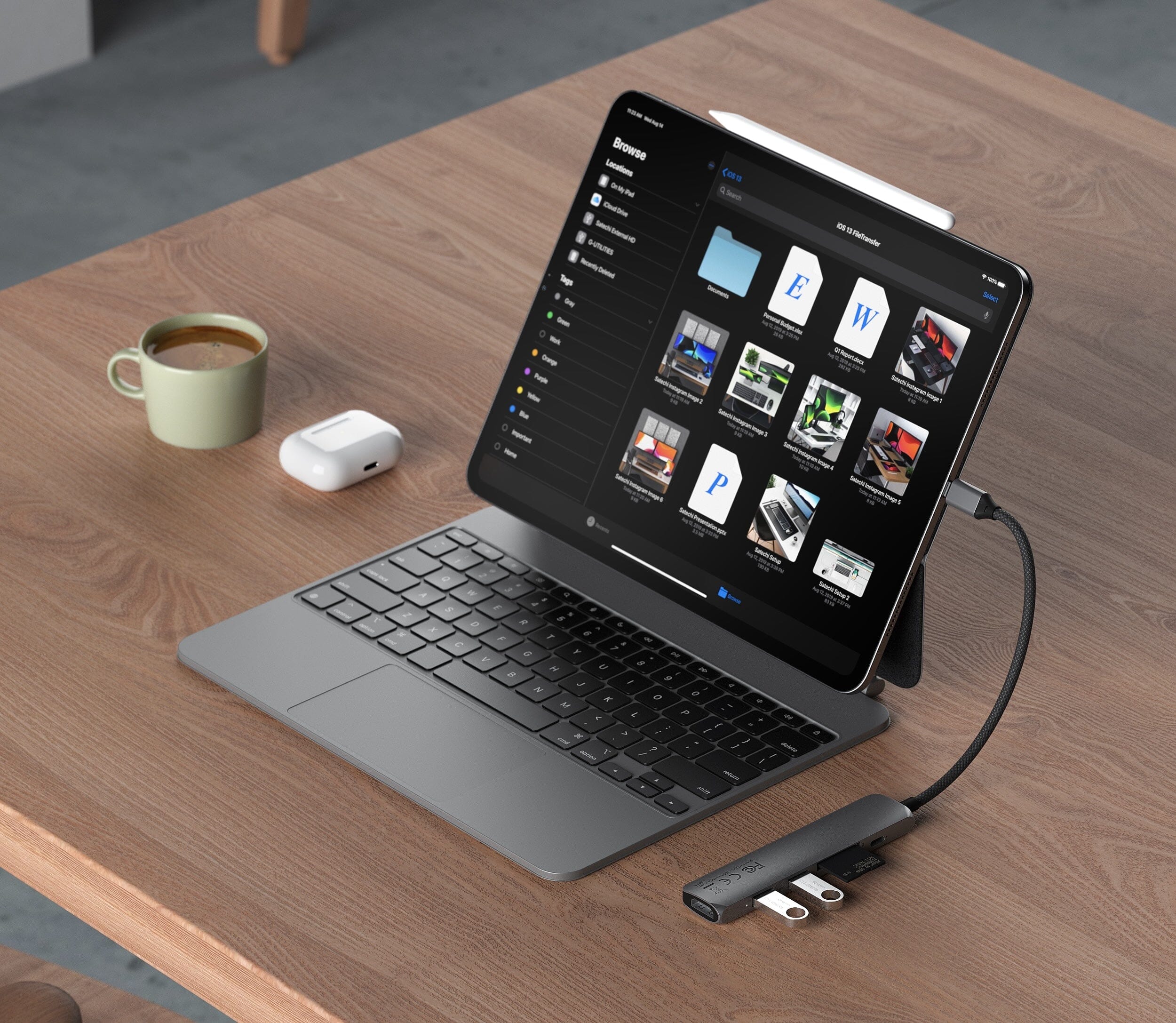 Satechi Slim 6 Multiport Adapter - Stellargrå - Image 5