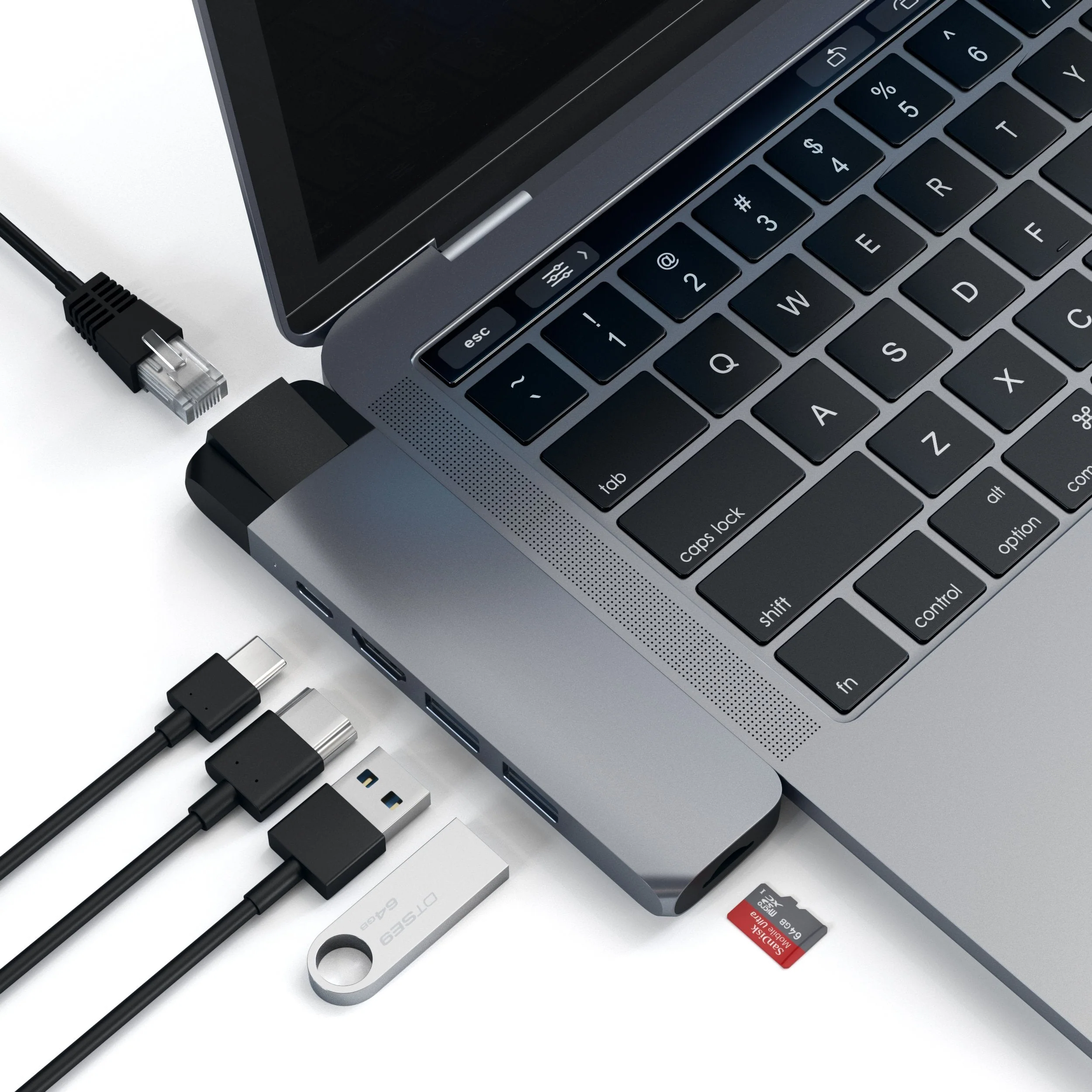 Satechi USB-C Pro Hub med Ethernet - Stellargrå - Image 5