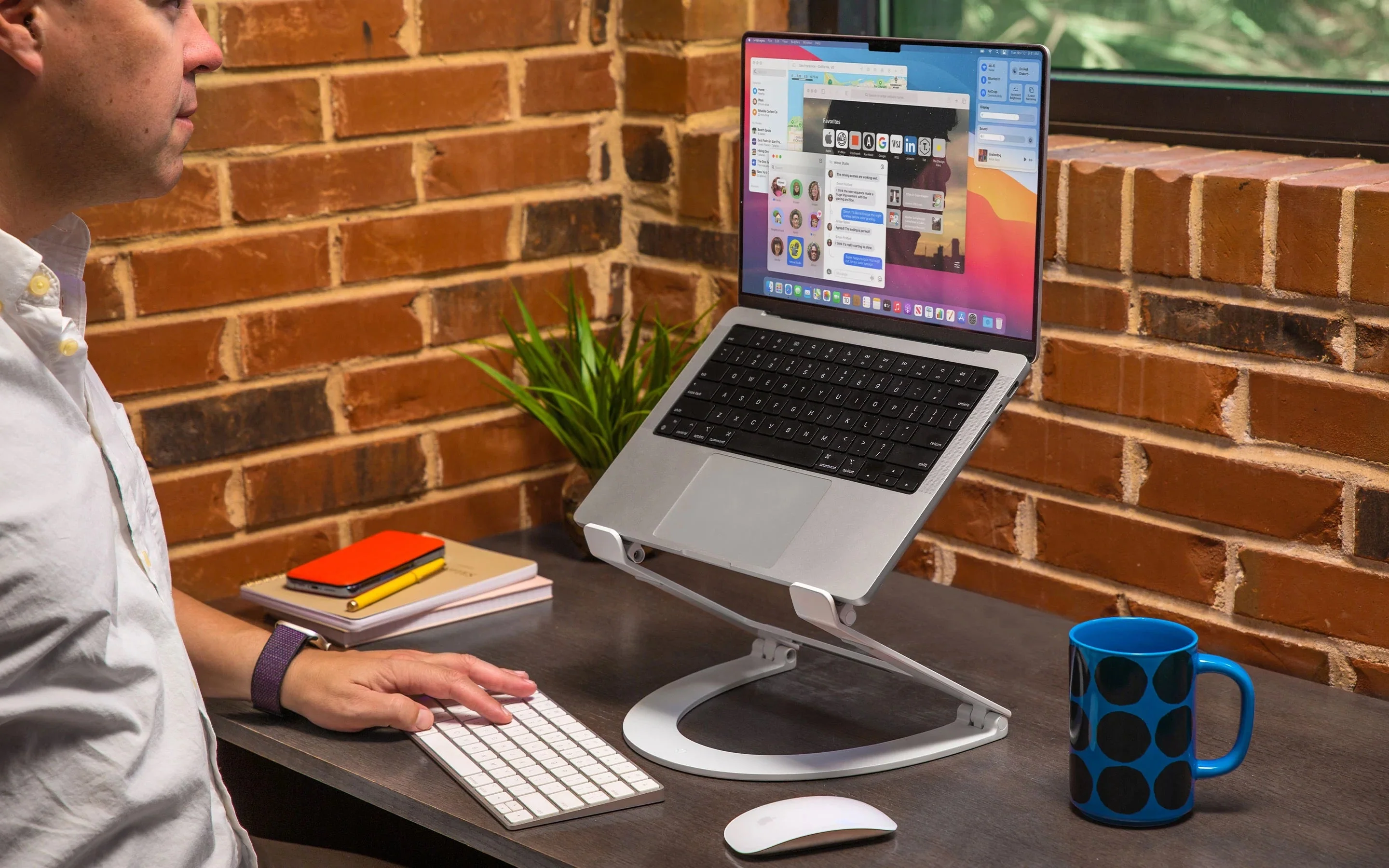 Twelve South Curve Flex Stativ til MacBook - Hvit - Image 3