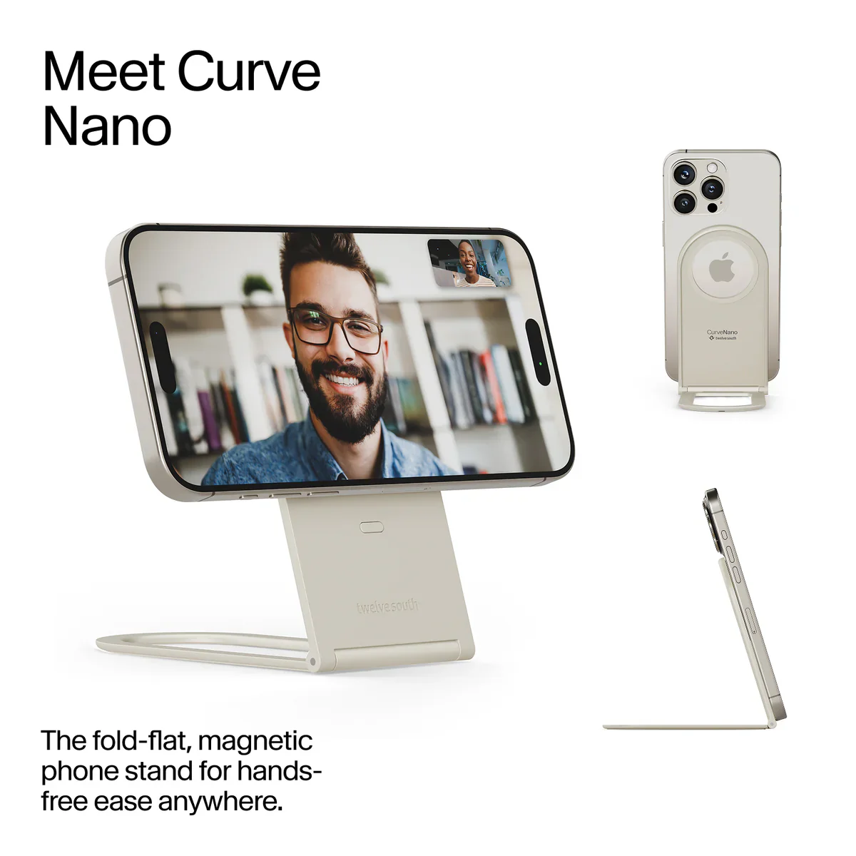Twelve South Curve Nano Stativ til iPhone - Dune - Image 2
